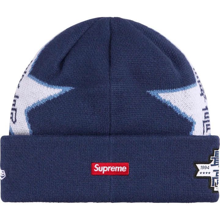 Supreme Supreme New Era Stars Beanie Navy Size ONE SIZE - 5 Thumbnail
