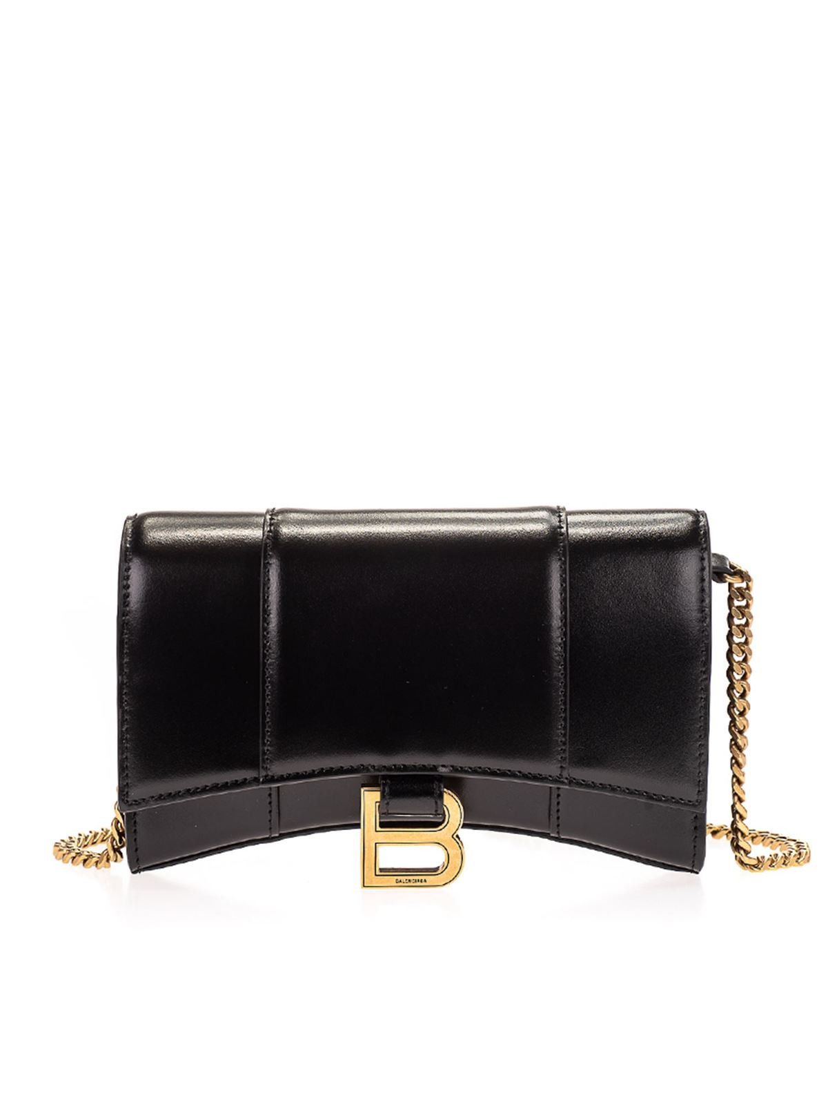 Balenciaga o1bcso1str0126 Size: OS / Hourglass Wallet On Chain Black Size ONE SIZE - 1 Thumbnail