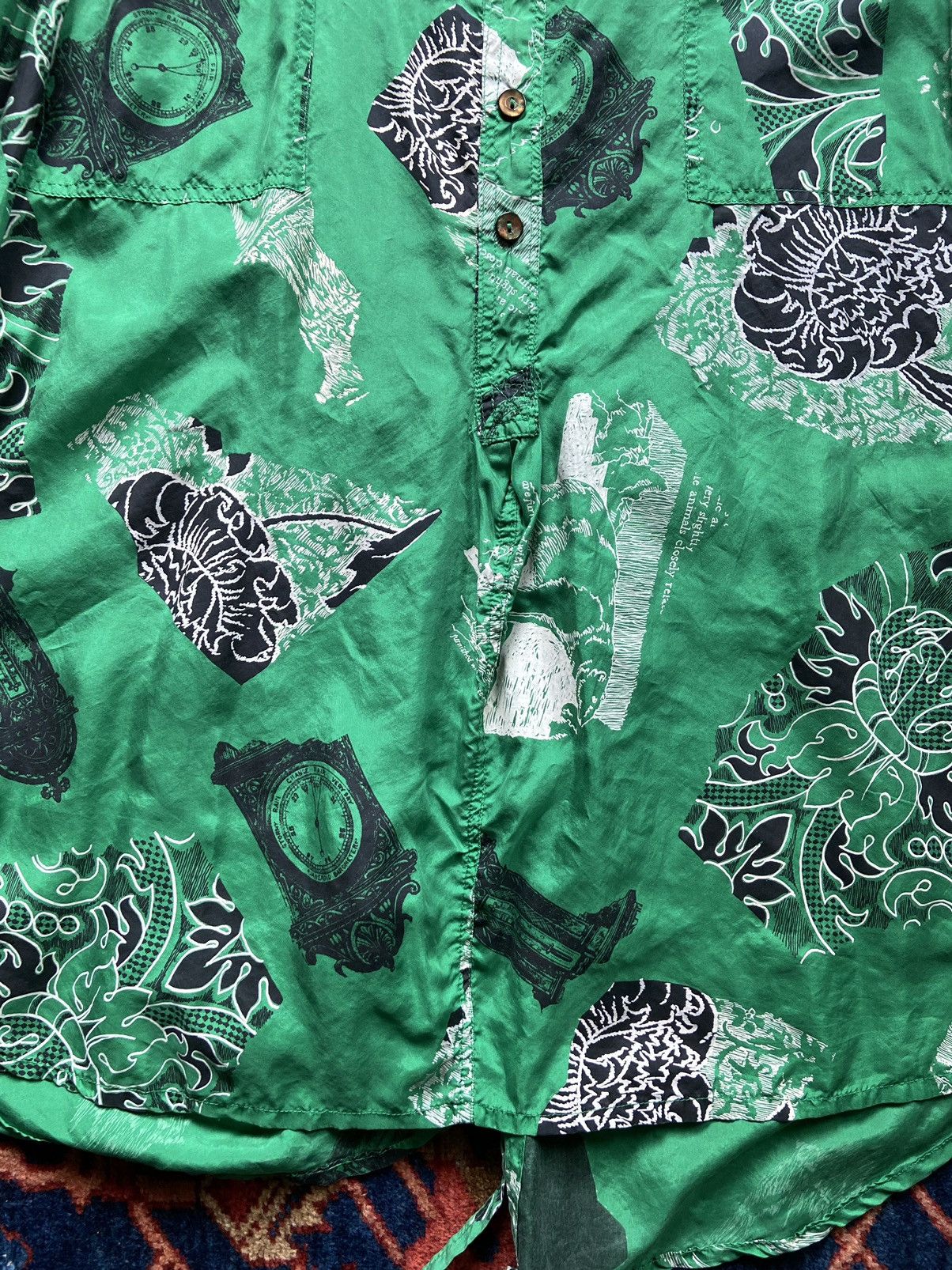 Designer × Other × Vintage Vintage English Eccentric Half Button Up Size US L / EU 52-54 / 3 - 2 Thumbnail