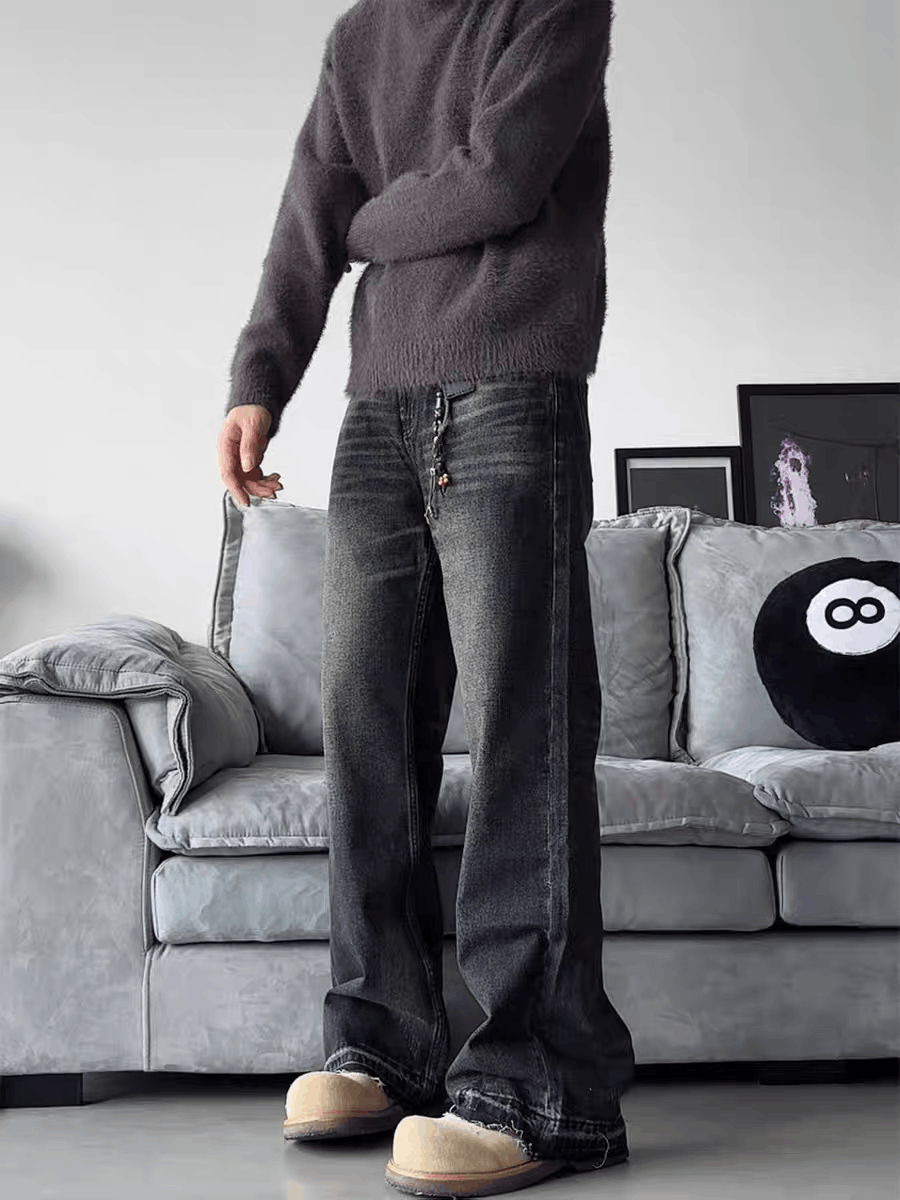 Jean × Vintage Washed faded cleanfit yuppie y2k loose baggy jeans Size US 34 / EU 50 - 2 Thumbnail