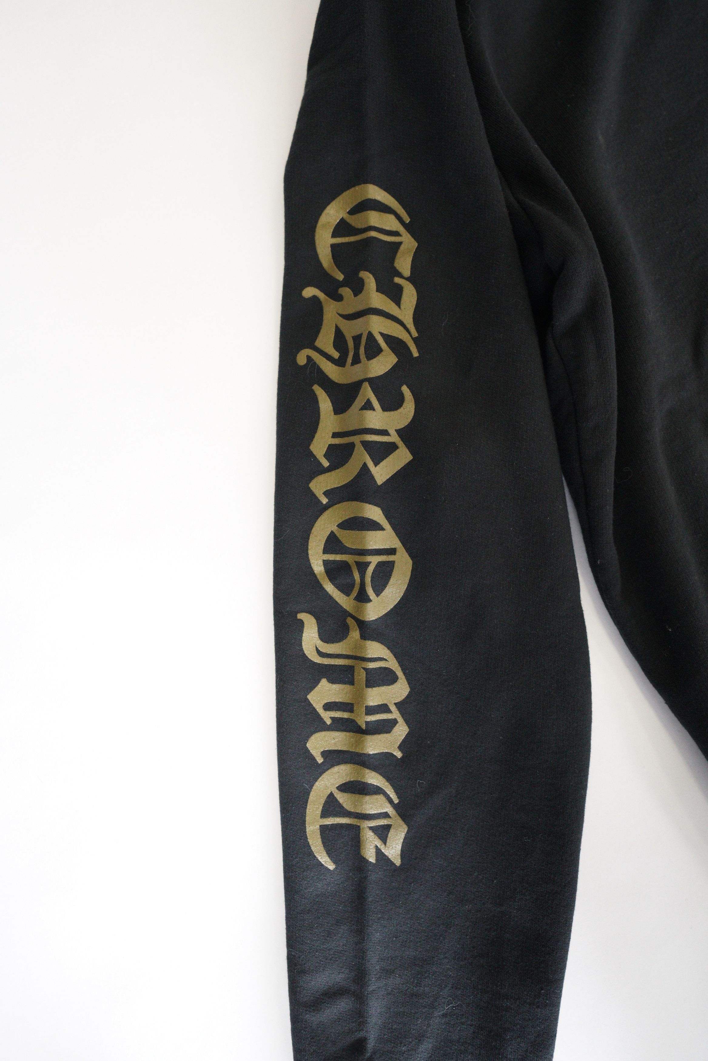 Chrome Hearts Chrome Hearts Yellow Vertical Logo Hoodie - Black Size US M / EU 48-50 / 2 - 5 Thumbnail