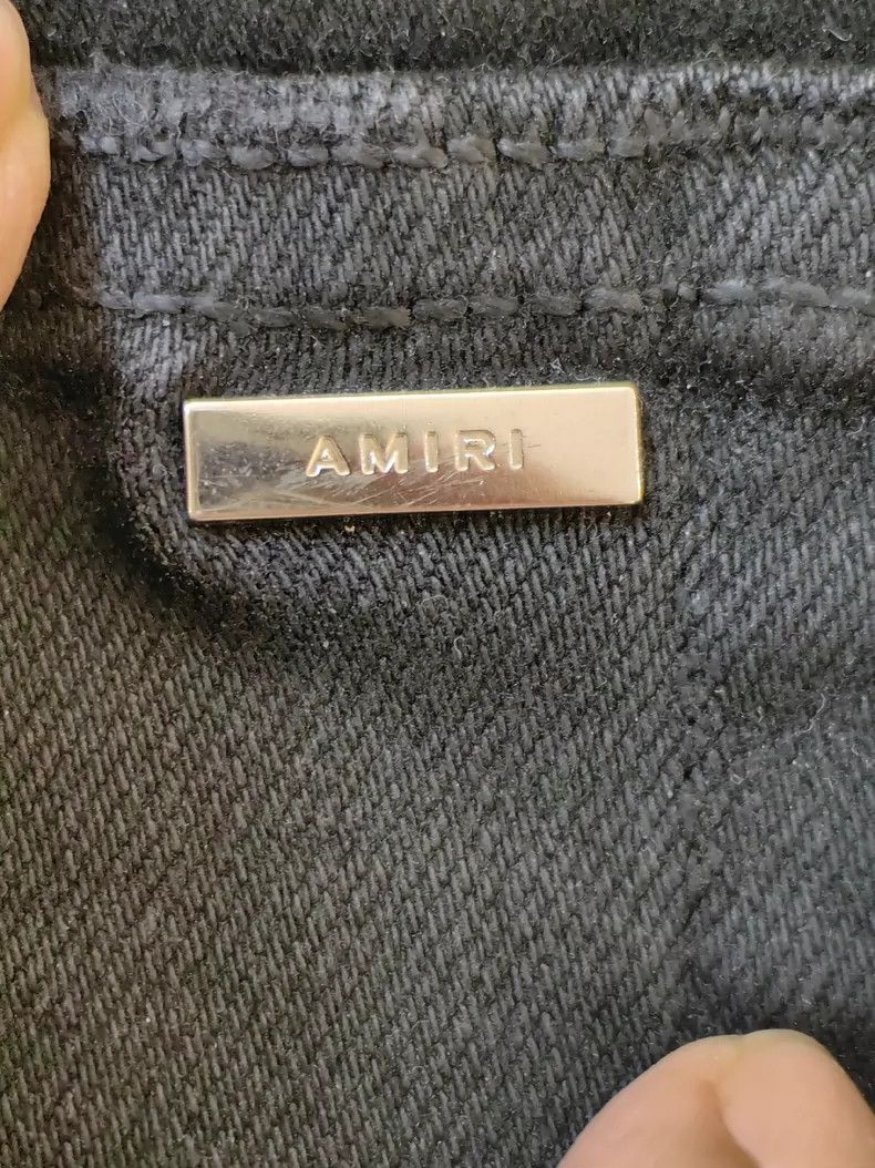 Amiri Amiri mx1 black patchwork denim pant Size US 34 / EU 50 - 7 Thumbnail