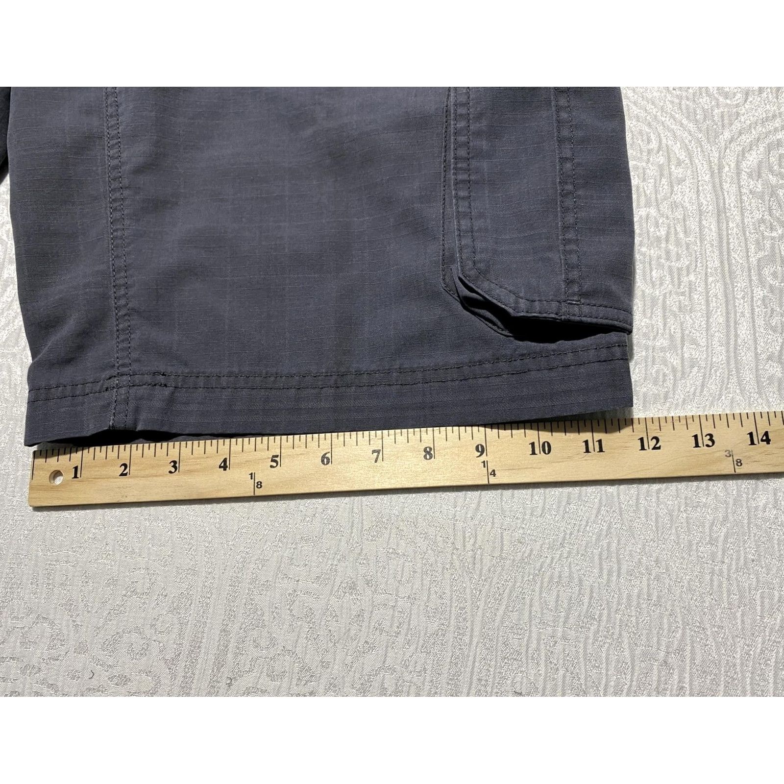Vintage Köppen Mens 36 Gray Cargo Shorts Cotton Polyester Lightweight Pockets Travel Outdoor Casual Summer Size US 36 / EU 52 - 7 Thumbnail