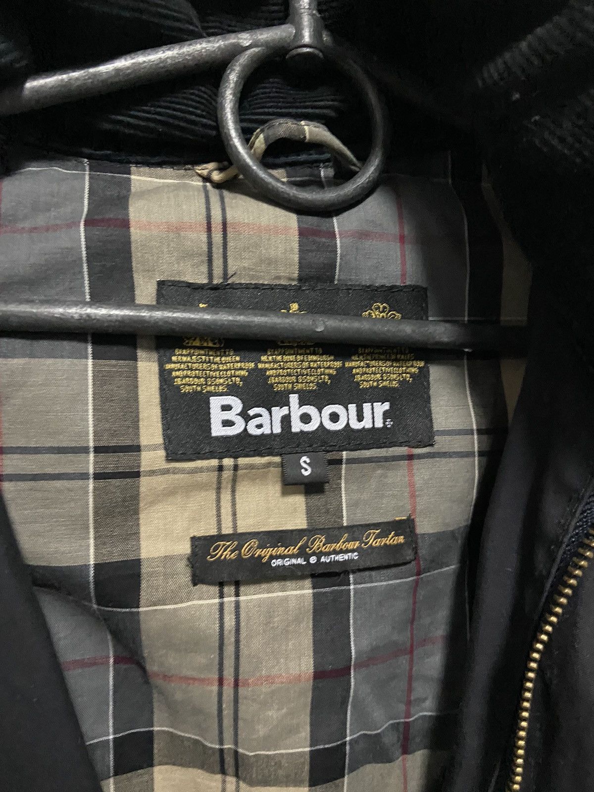 Barbour × Vintage Barbour Tailored Sapper Wax vintage hooded jacket Size US S / EU 44-46 / 1 - 7 Thumbnail
