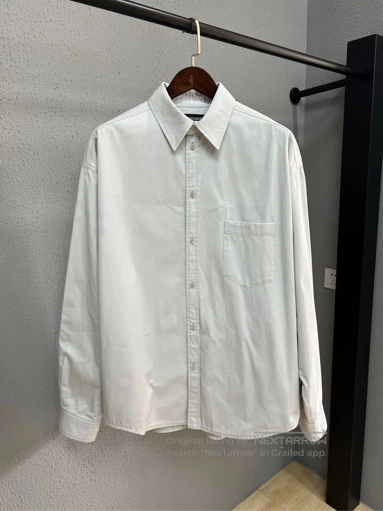 Balenciaga Balenciaga Denim Slogan Shirt. Size US S / EU 44-46 / 1 - 1 Thumbnail