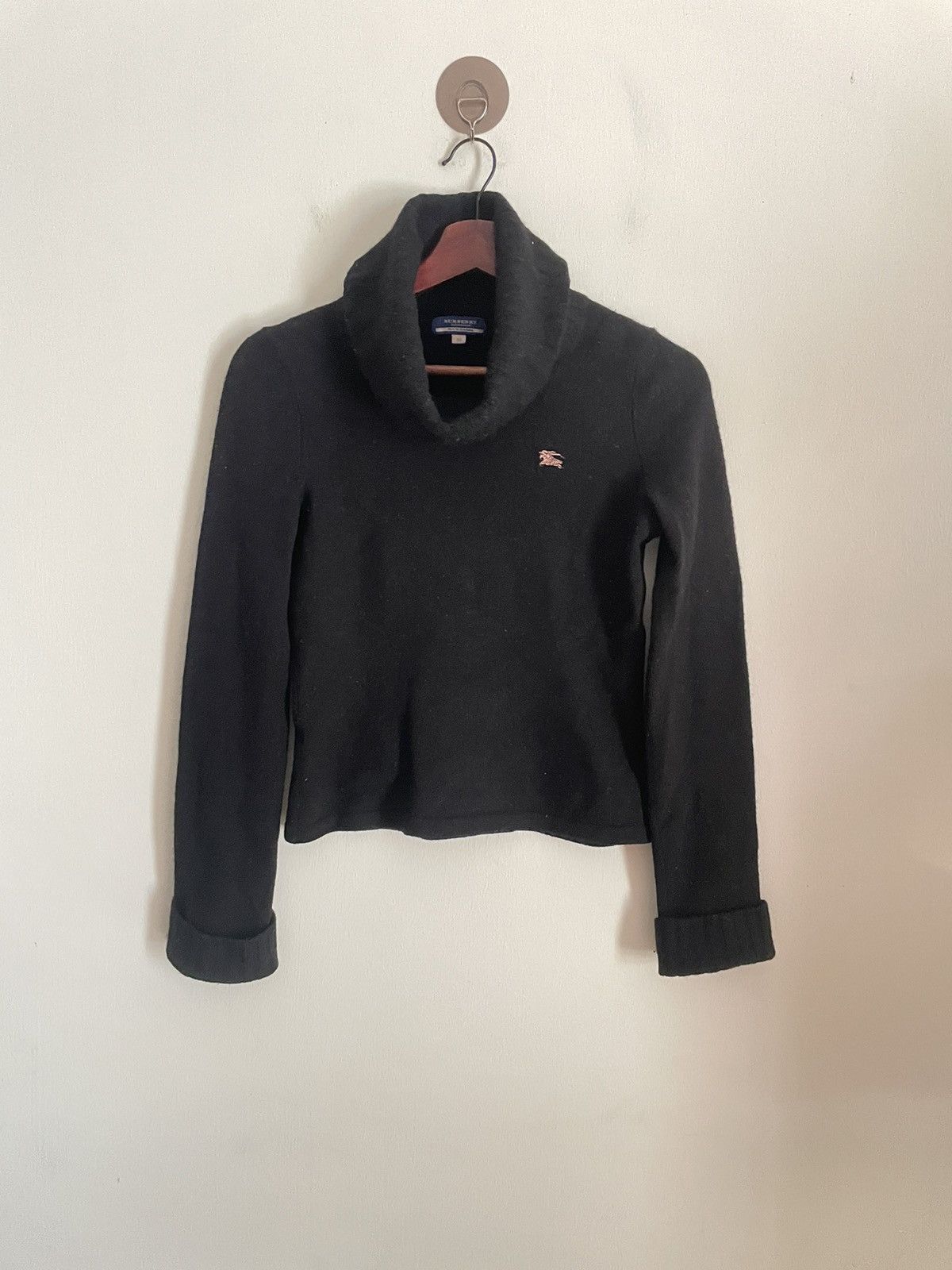 image of Burberry Sweatshirt Turtleneck in Black, Women's (Size XS)