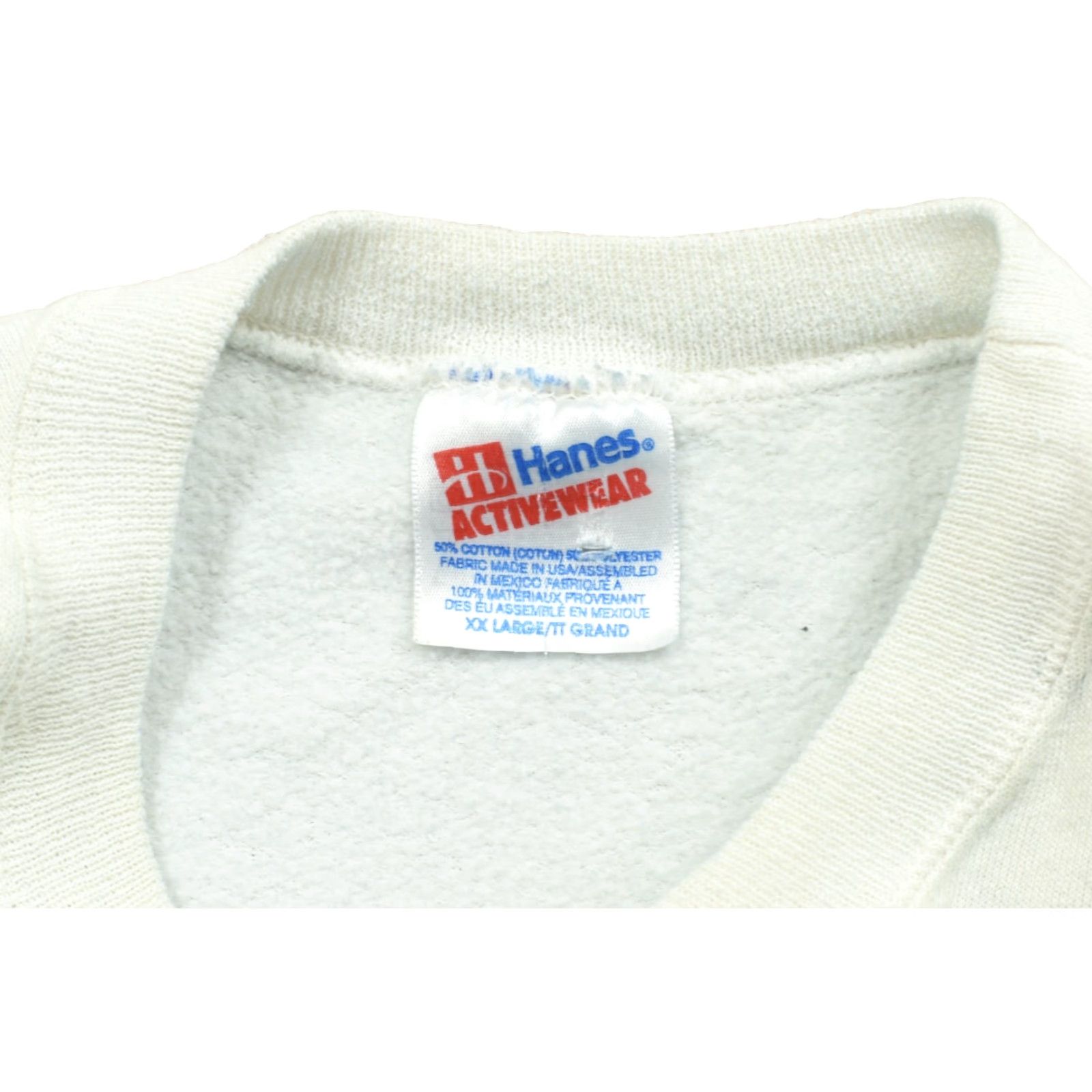 Hanes VINTAGE Hanes Game of the Olympiad XXVI 96' Atlanta Men's Pullover Sweatshirt 2XL White Crew Neck Long Sleeve Solid Logo Sweatshirt Size US XXL / EU 58 / 5 - 2 Thumbnail