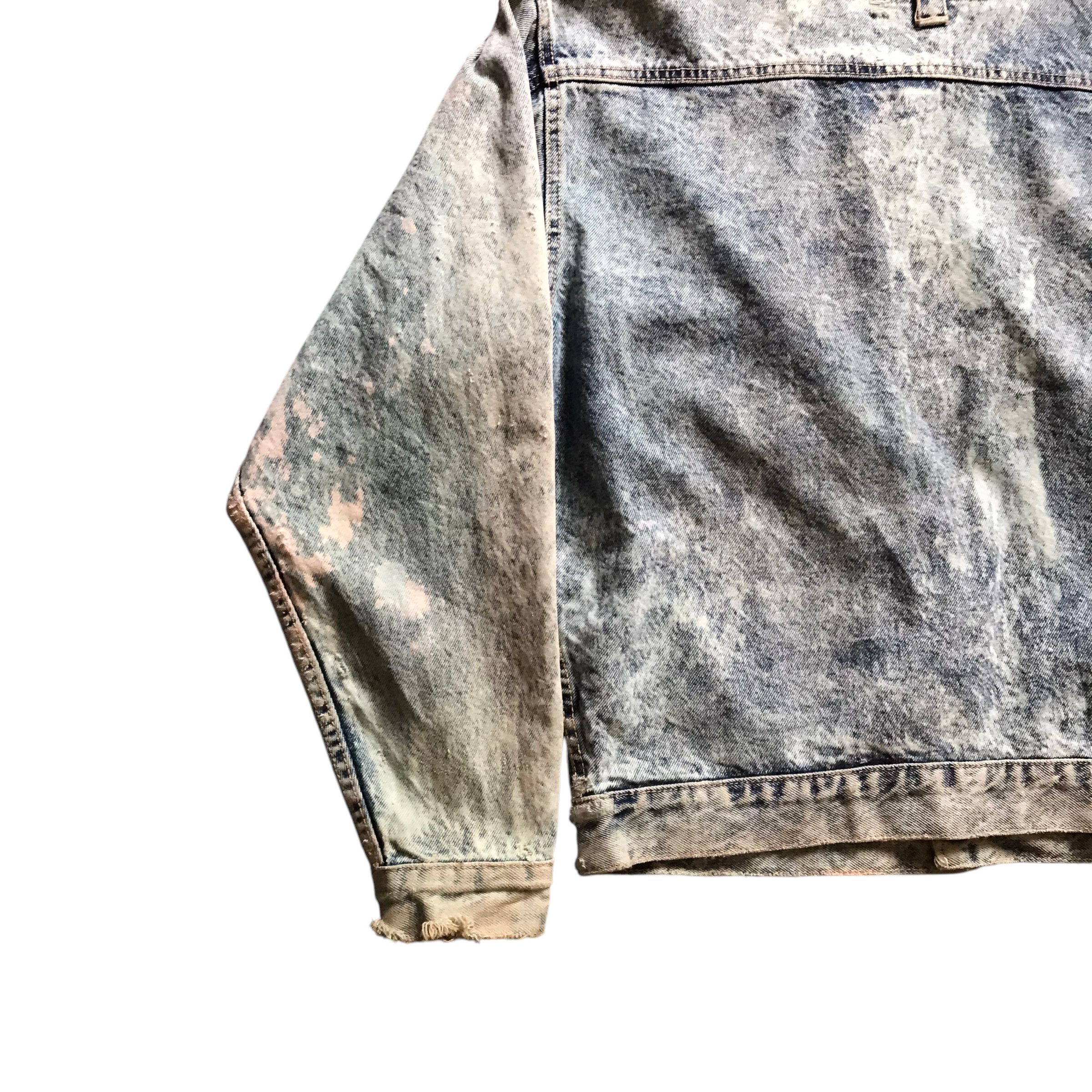 If Six Was Nine × Issey Miyake × Japanese Brand Code Bleu Trucker Jacket Inspired Issey Miyake acids Wash Size US L / EU 52-54 / 3 - 11 Thumbnail