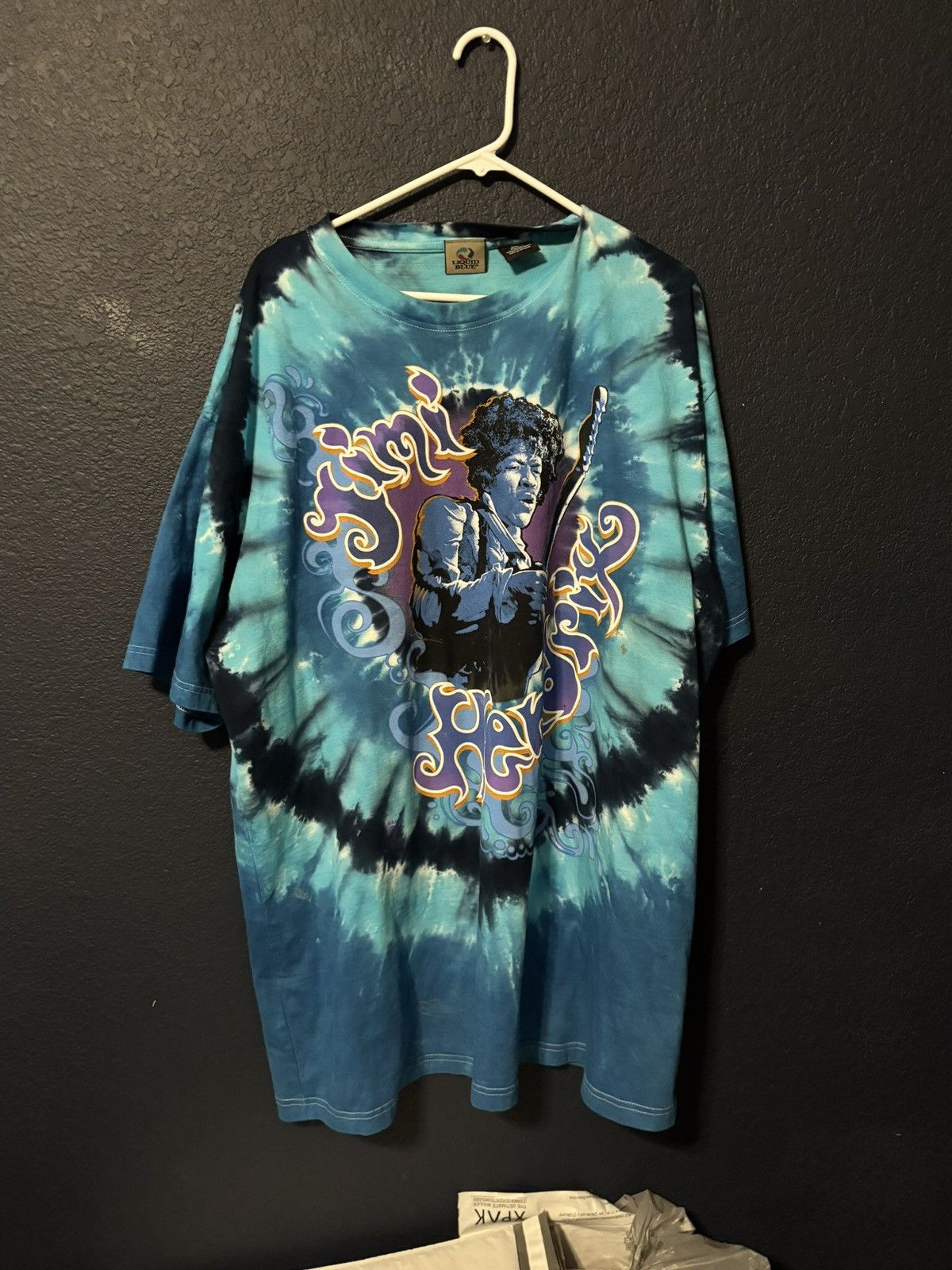 Liquid Blue Vintage Liquid Blue Jimi Hendrix Tie Dye Tee Size US XXL / EU 58 / 5 - 1 Thumbnail