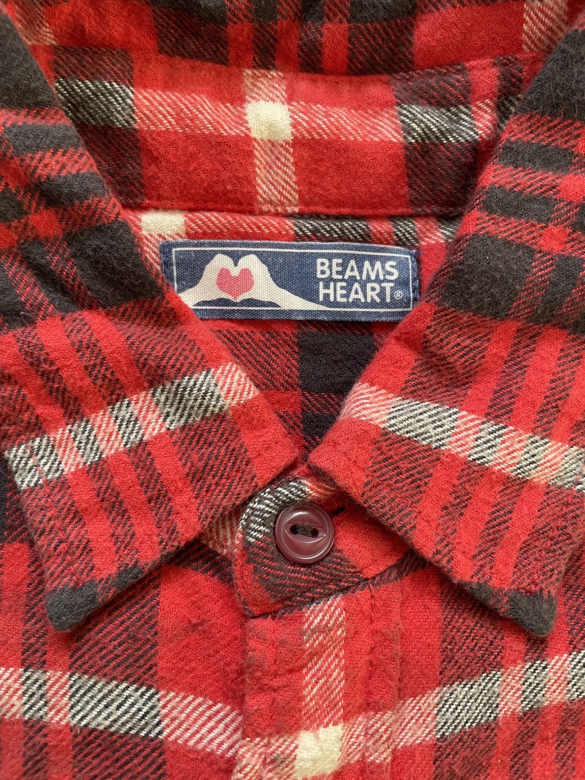 Beams Japan Beams Heart Checked Plaid Flannel Shirt Size US M / EU 48-50 / 2 - 4 Thumbnail