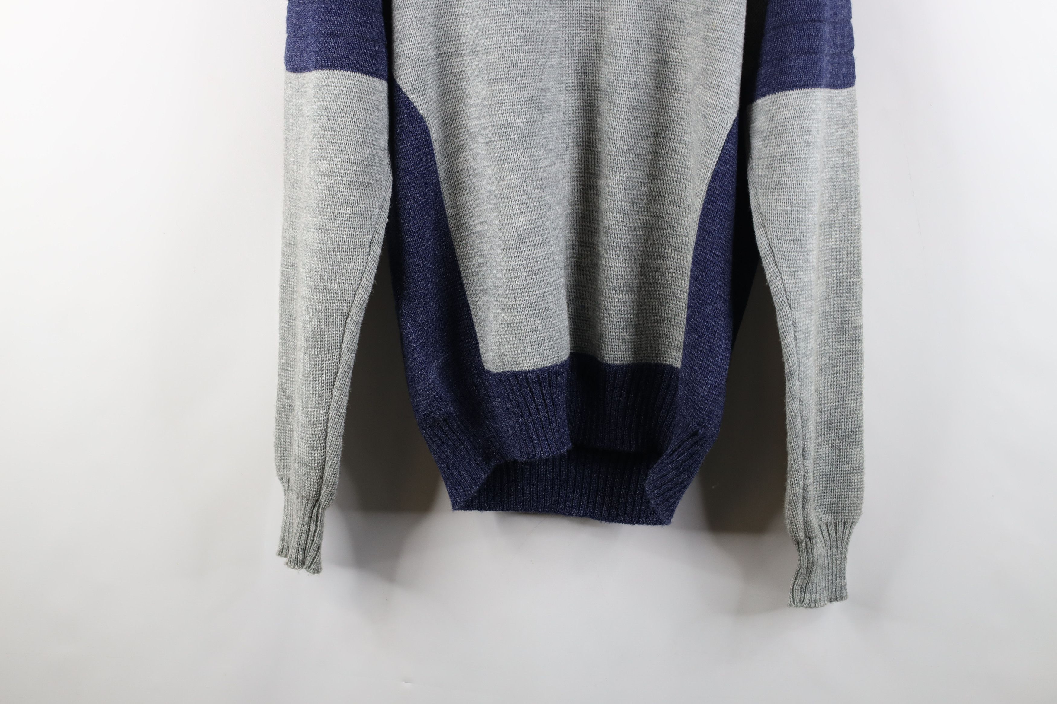 Vintage Vintage 90s Streetwear Ribbed Knit Crewneck Sweater Acrylic Size US XL / EU 56 / 4 - 11 Thumbnail