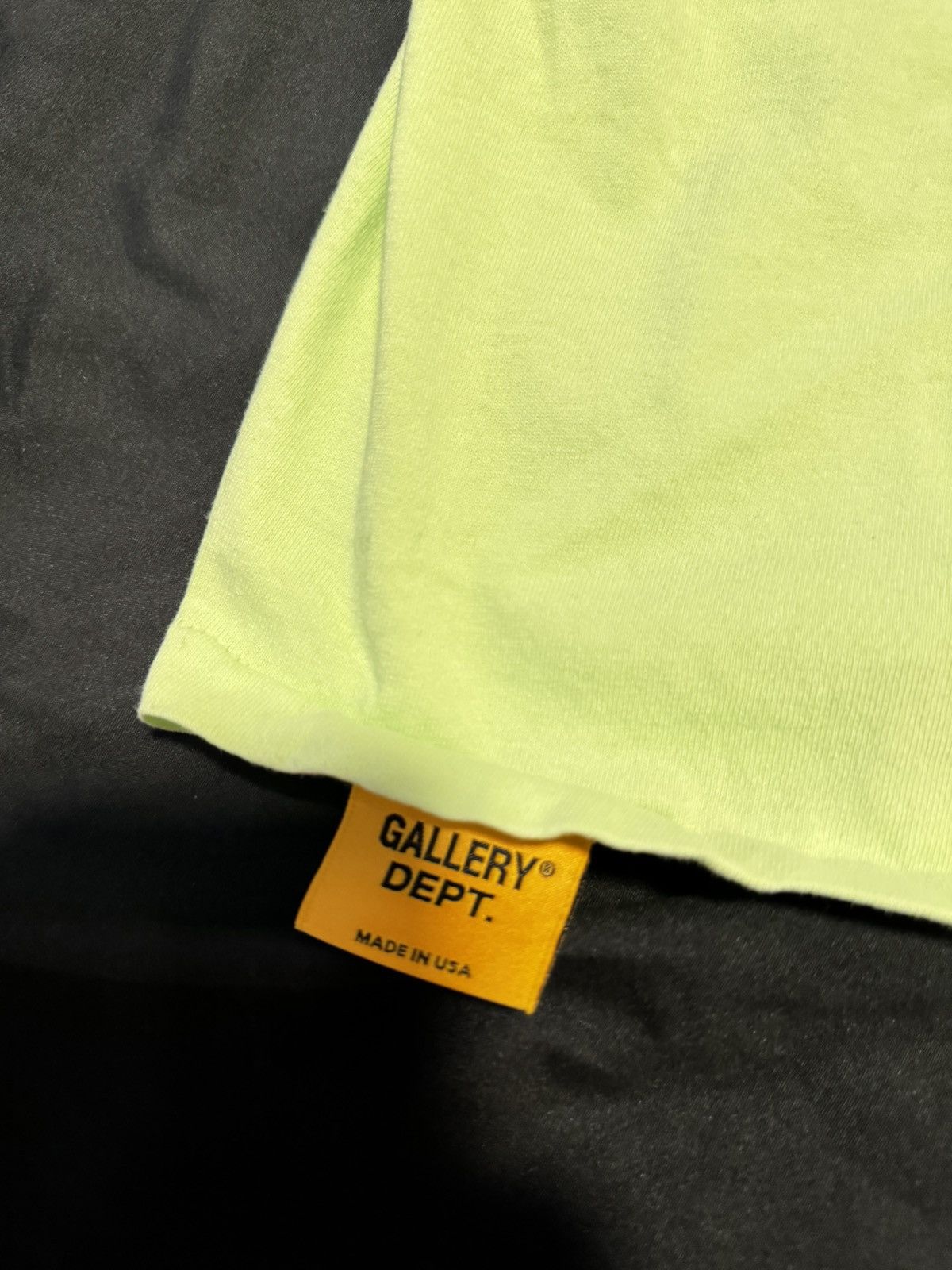 Gallery Dept. Gallery Dept Lime Green Souvenir Tee Size US M / EU 48-50 / 2 - 3 Thumbnail