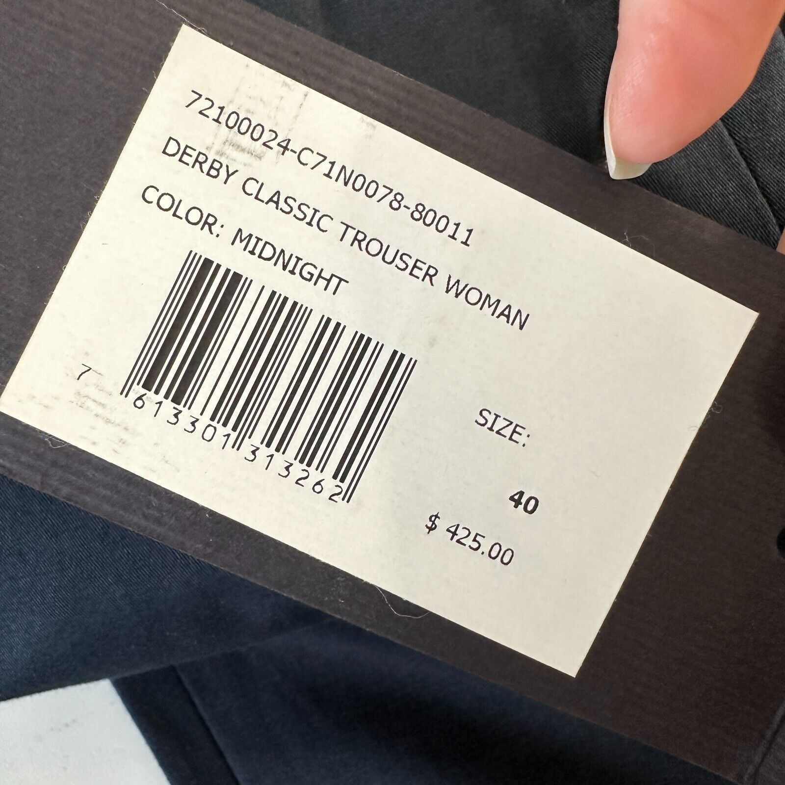 Belstaff NWT Belstaff Black The Derby Classic Trouser Flare Legs 40 Size 27" / US 4 / IT 40 - 8 Thumbnail