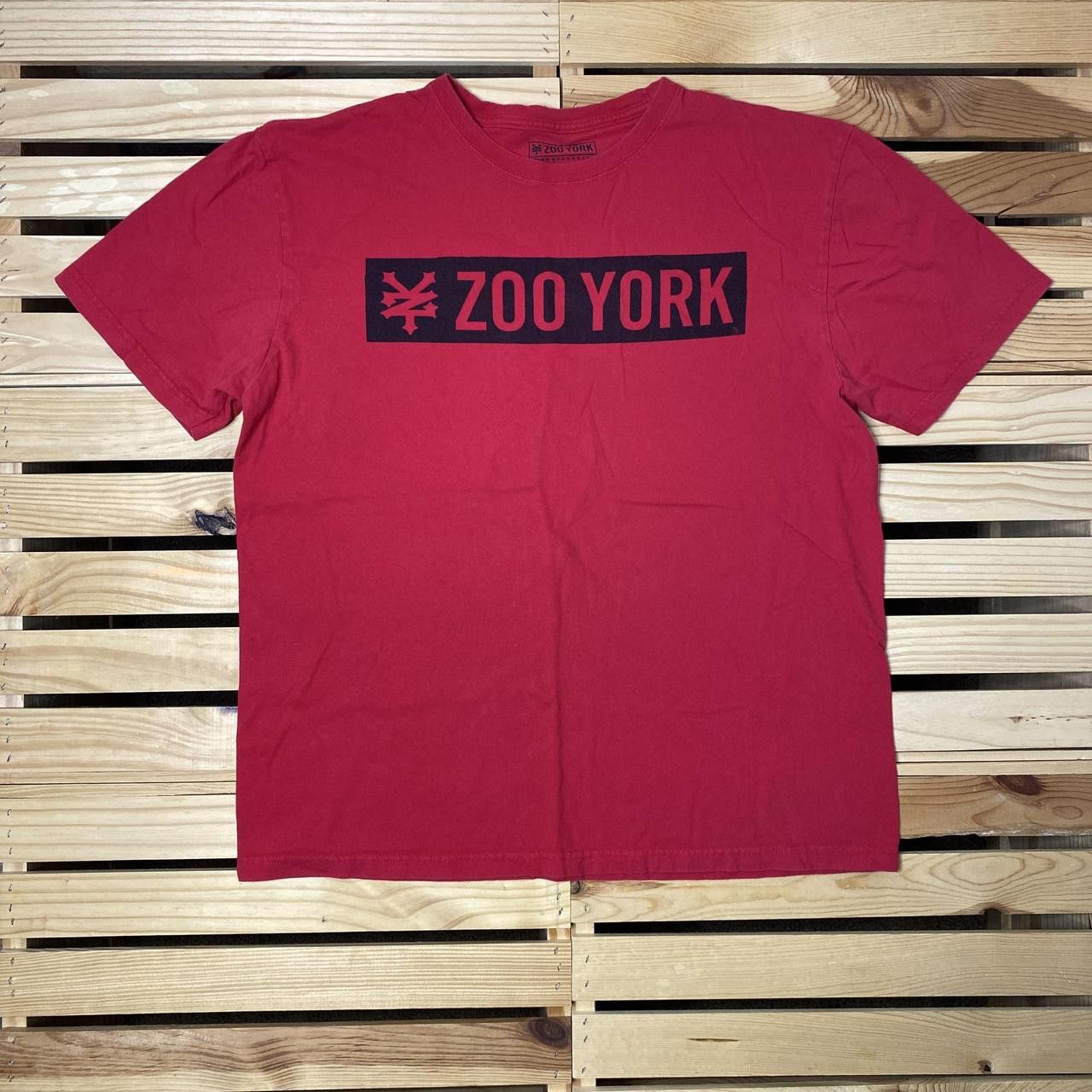 Zoo York Zoo York Red Y2K Skate Tee Size Large Size US L / EU 52-54 / 3 - 1 Thumbnail