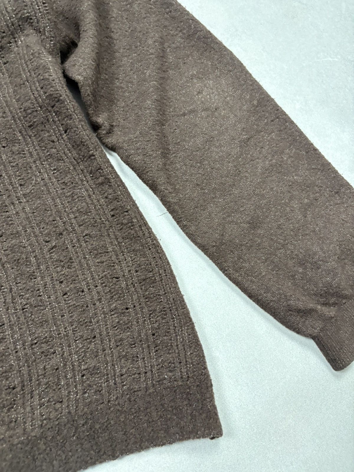 Ann Demeulemeester Ann Demeulemeester Open Knit Sheer Wool Sweater Avant Garde Size M / US 6-8 / IT 42-44 - 24 Thumbnail