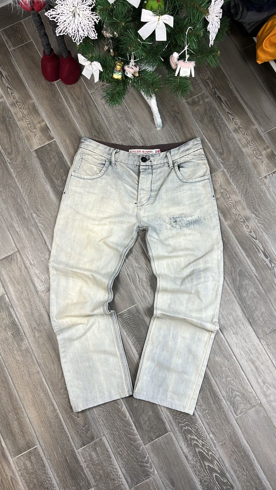 Japanese Brand × Vintage Hype Distressed Washed Jeans Dirty style Size US 34 / EU 50 - 1 Thumbnail