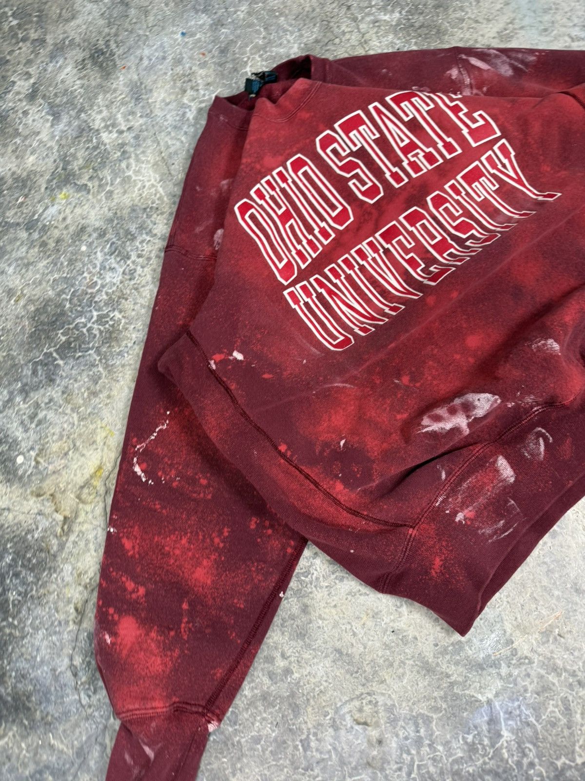 NCAA × Vintage Vintage Distressed Faded Ohio Sweatshirt Size US XL / EU 56 / 4 - 2 Thumbnail