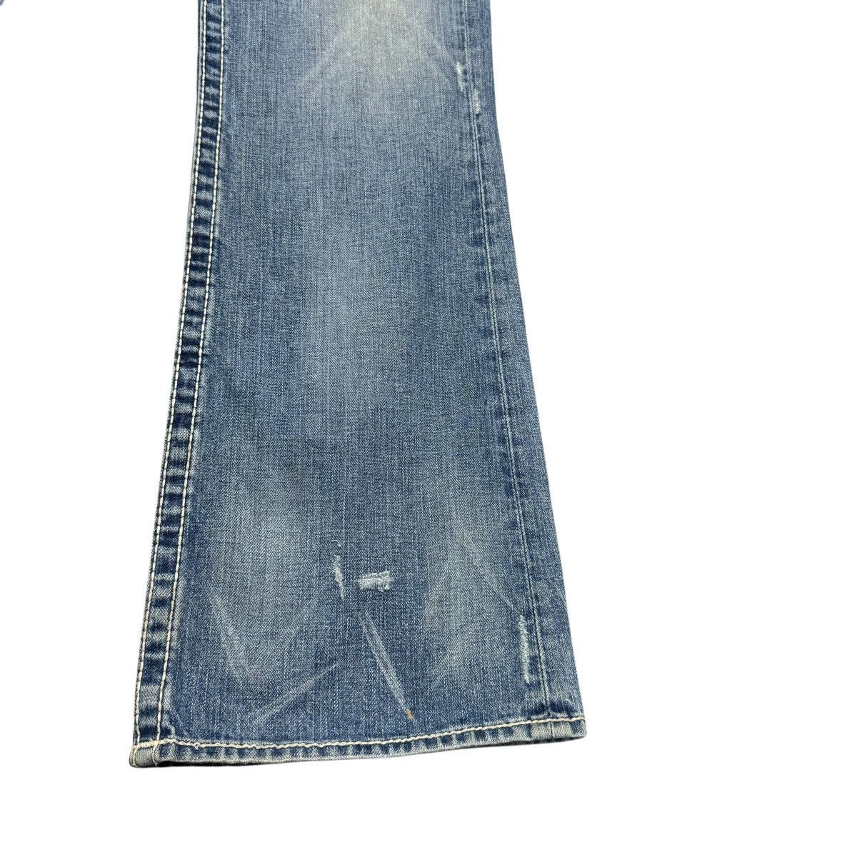 True Religion Vintage True Religion Denim Flare Jeans Distressed Size US 33 - 8 Thumbnail