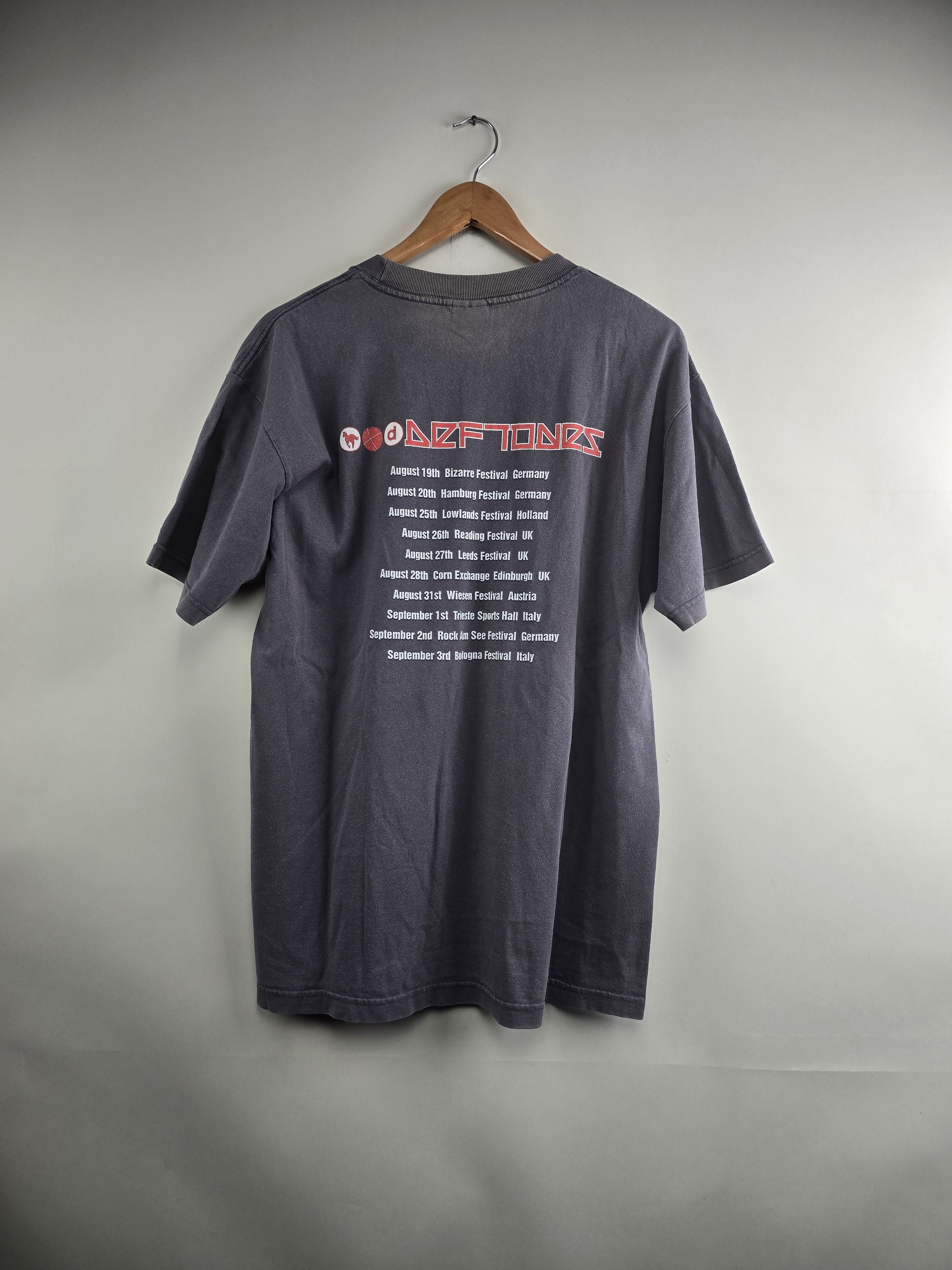 Band Tees × Vintage 90s Deftones White Pony Tour L 21.5" 29.5" Size US L / EU 52-54 / 3 - 5 Thumbnail