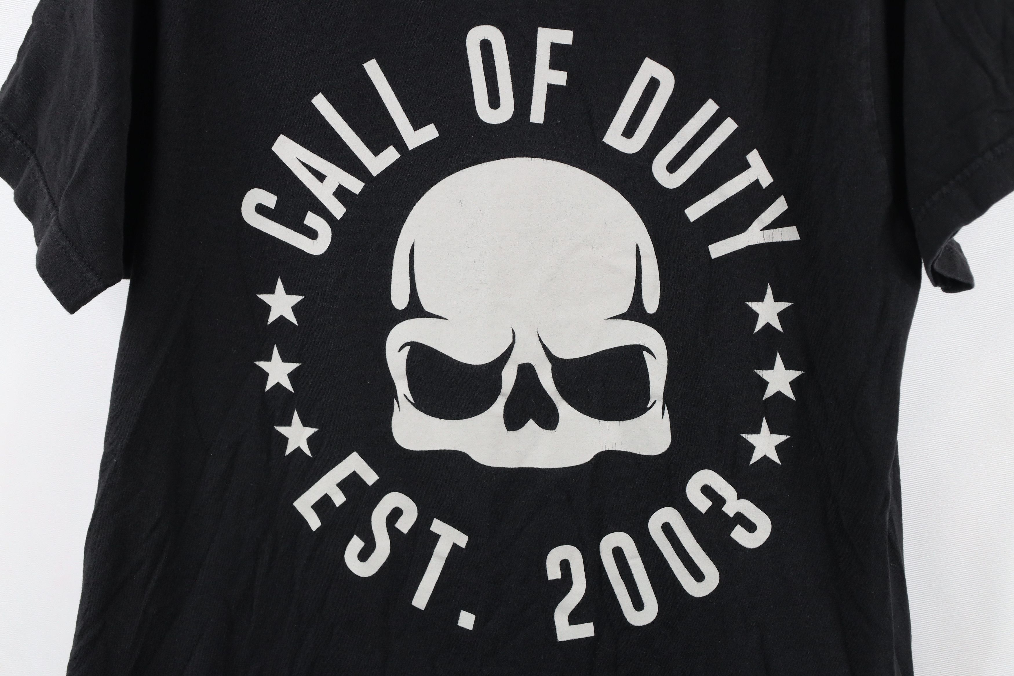 Vintage Vintage Y2K Spell Out Call Of Duty Skull Video Game T-Shirt Size US M / EU 48-50 / 2 - 4 Thumbnail