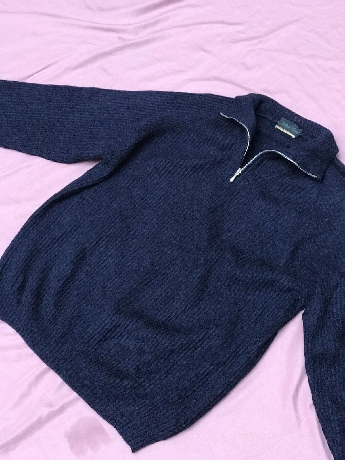 Other PURE SUPER GEELONG QUARTER ZIP, ribbed raglan sleeve jumper Size US XL / EU 56 / 4 - 7 Thumbnail