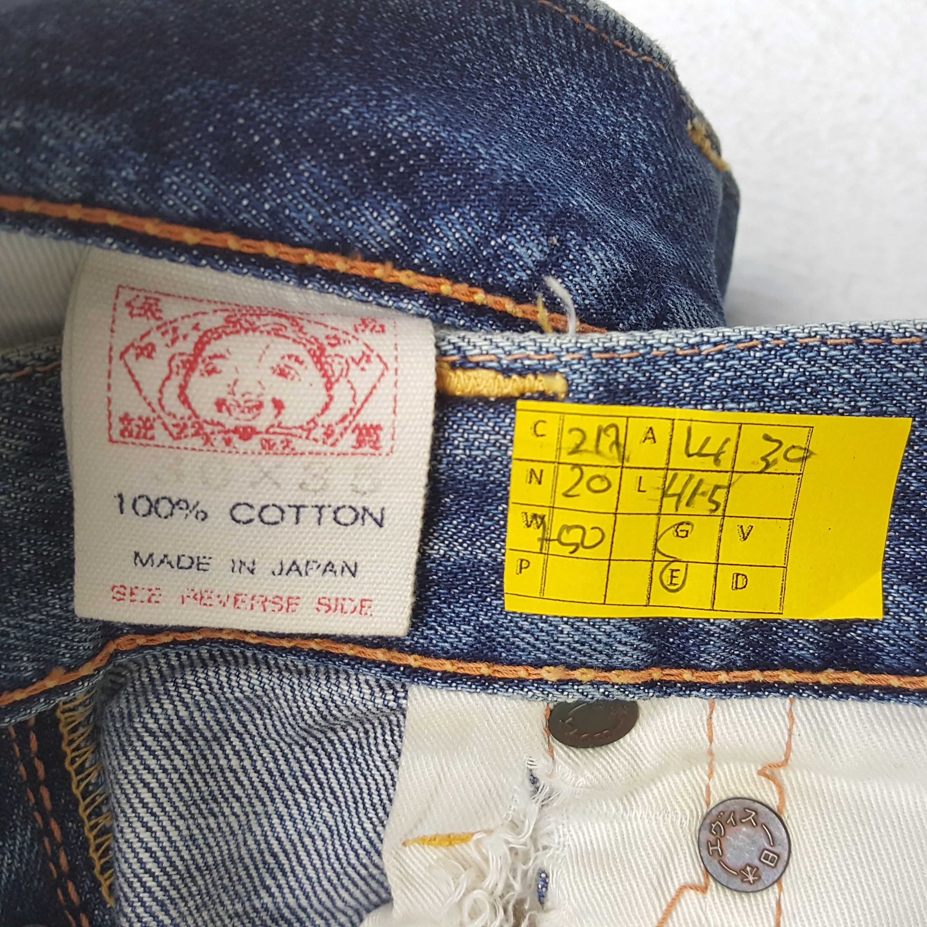 Evisu × Japanese Brand × Vintage Vintage EVISU Japanese Brand Daicock Custom Distressed Jeans Size US 28 / EU 44 - 14 Thumbnail