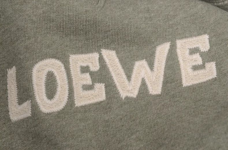 Loewe LOEWE Lettered cotton hoodie Size L / US 10 / IT 46 - 4 Thumbnail