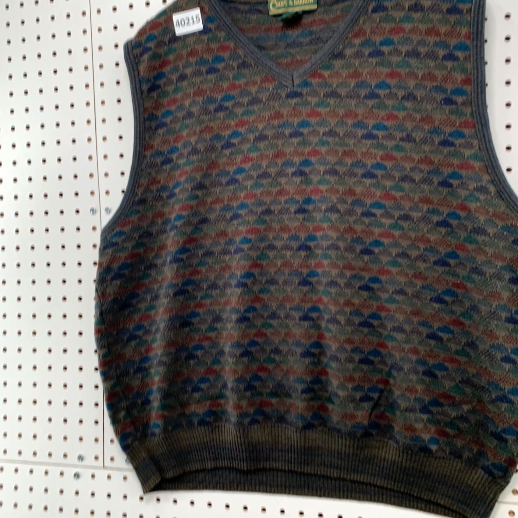 Croft & Barrow Vintage Croft Barrow Sweater Vest XL Brown Wool Geometric Knit Italy Mens Size US XL / EU 56 / 4 - 7 Thumbnail