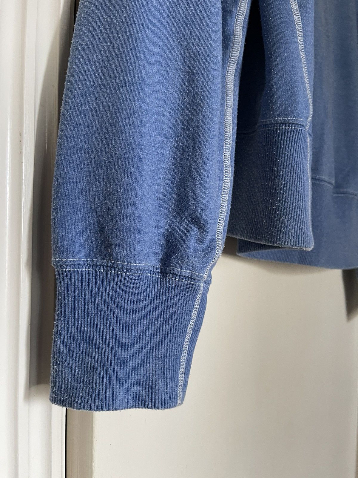 Universal Works Universal Works Crewneck Sweatshirt - Blue Padded Elbow Size US XL / EU 56 / 4 - 10 Thumbnail