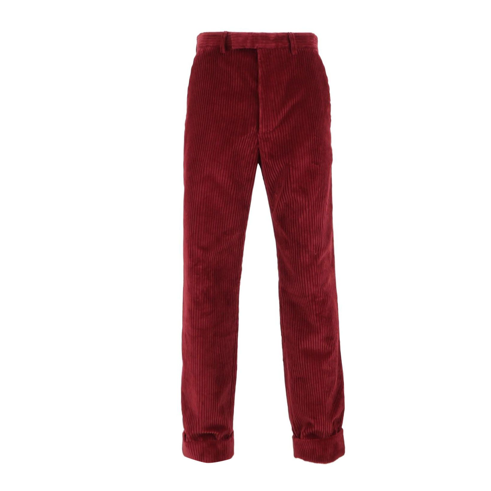 Gucci Gucci Red Corduroy Pants 46 Size US 30 / EU 46 - 1 Thumbnail