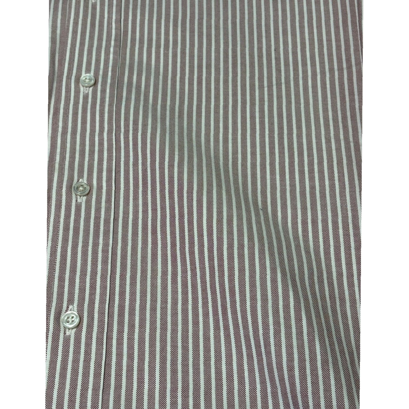 Brooks Brothers VINTAGE Brooks Brothers Makers Madison Shirt Mens 17.5-34 Red White Cotton USA Dress Shirt Striped Madison Button-Down Long Sleeve Size US XXL / EU 58 / 5 - 2 Thumbnail
