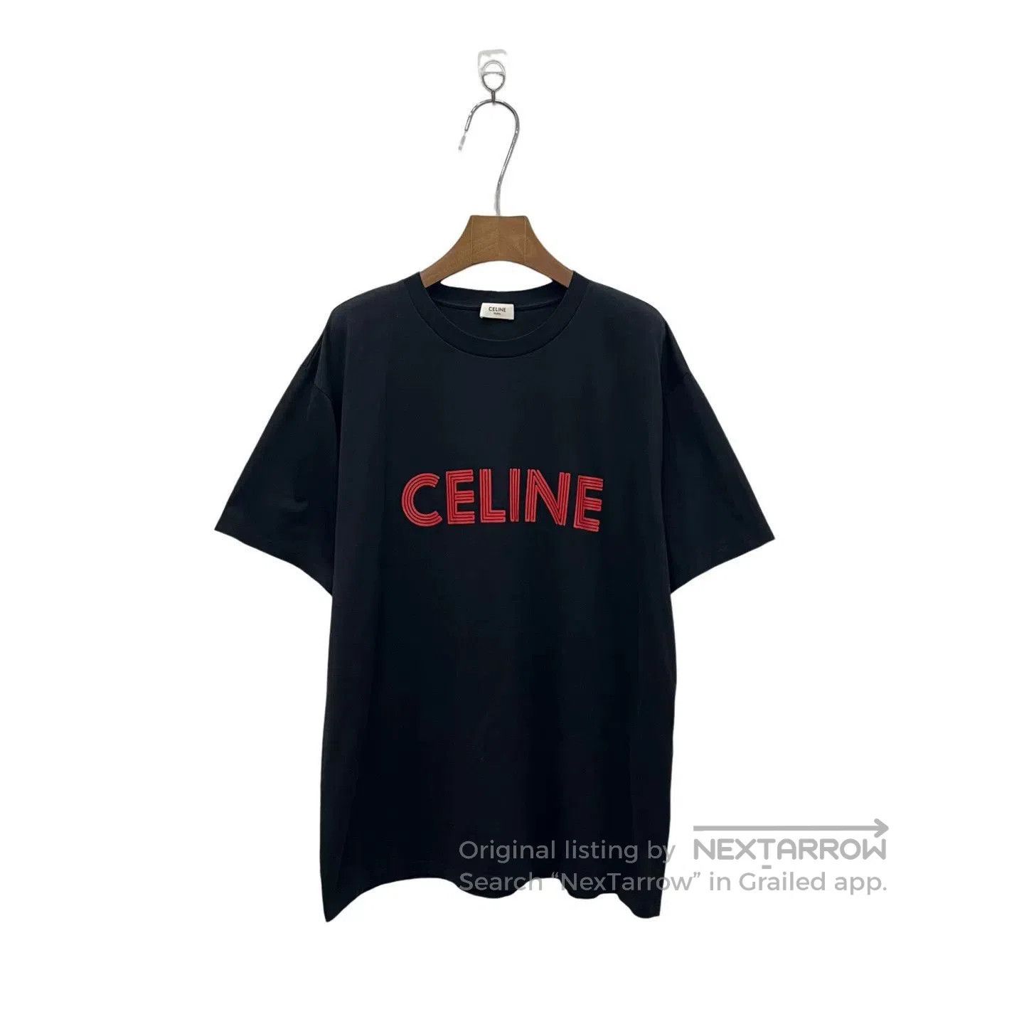 Celine Celine Letter Print Crewneck T. Size US M / EU 48-50 / 2 - 1 Thumbnail