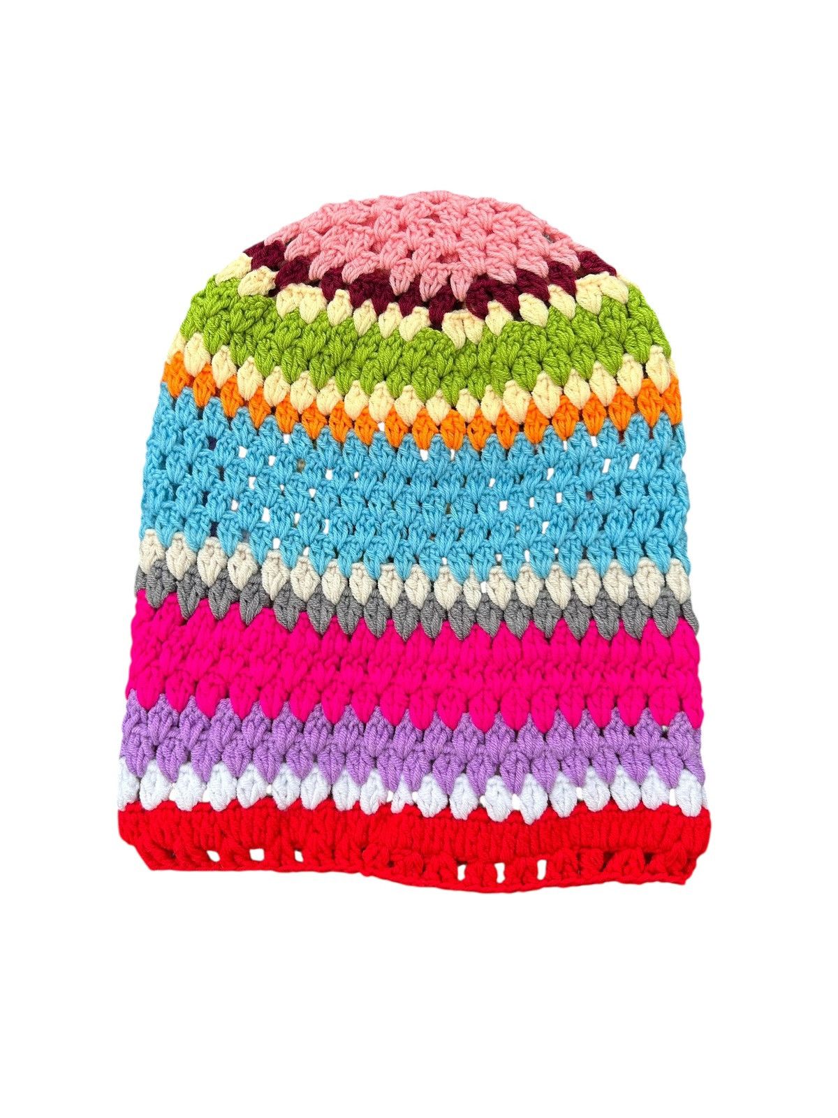 Japanese Brand Rare Crochet Knitted Handmade Balaclava Japanese Style Size ONE SIZE - 4 Thumbnail