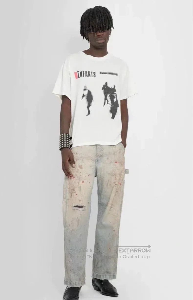 Balenciaga Balenciaga White Walker Phantom Distressed Short Sleeve Size US M / EU 48-50 / 2 - 2 Thumbnail
