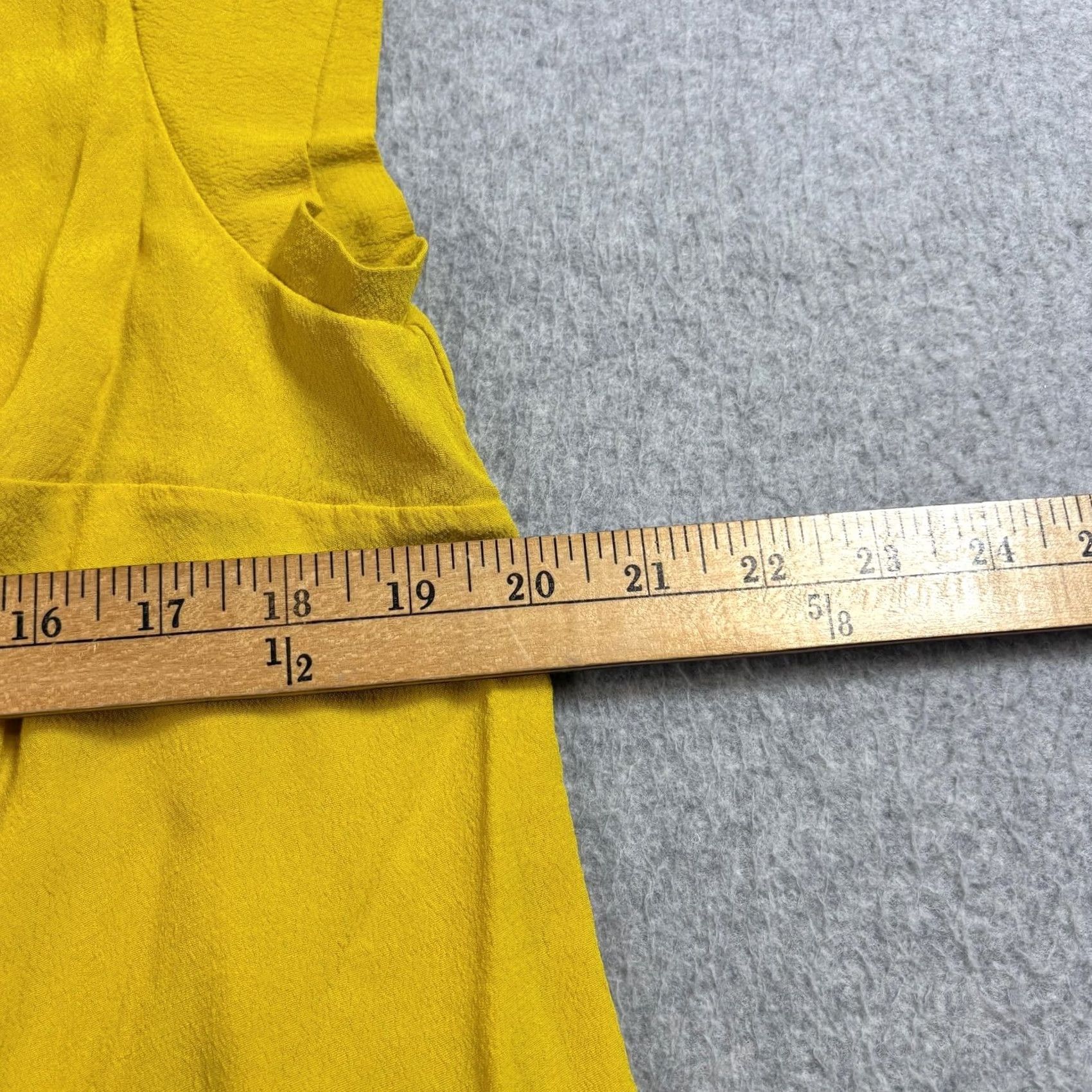 Boden Boden Shirt Women 16 US Pleated Front Cap Sleeve Viscose Boho Yellow Blouse Womens Size XXL / US 16-18 / IT 52-54 - 6 Thumbnail
