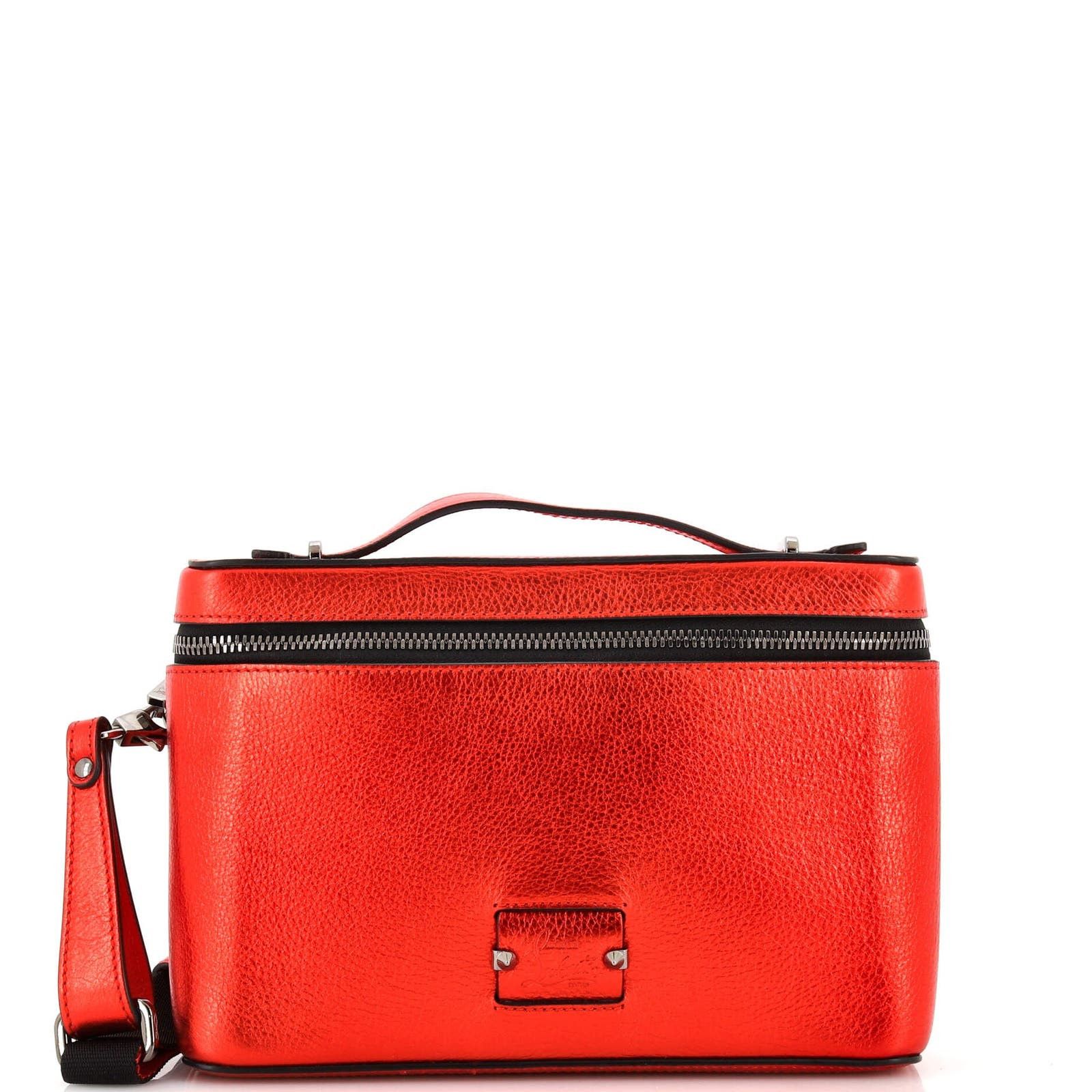 image of Christian Louboutin Kypipouch Crossbody Bag Leather Small in Metallic, Women's