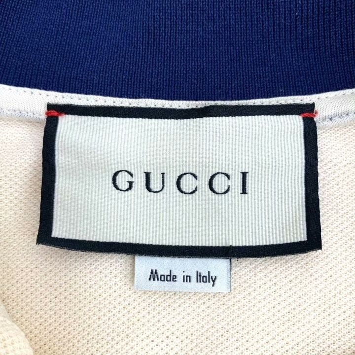 Gucci Gucci Beige Double G Logo Polo Shirt Size US XS / EU 42 / 0 - 5 Thumbnail