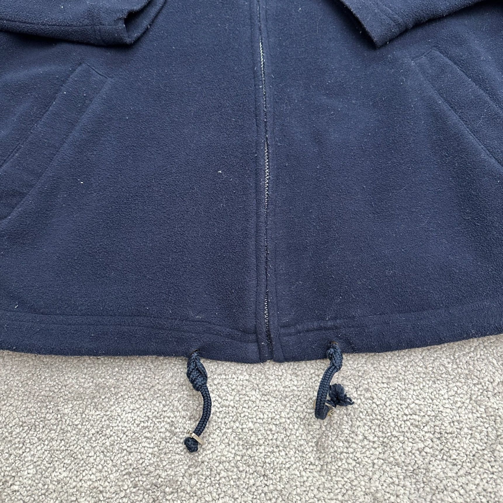 Vintage Dressbarn Jacket Women Large Navy Blue Full Zip Pocket Mock Lined Outdoor Solid Size L / US 10 / IT 46 - 3 Thumbnail