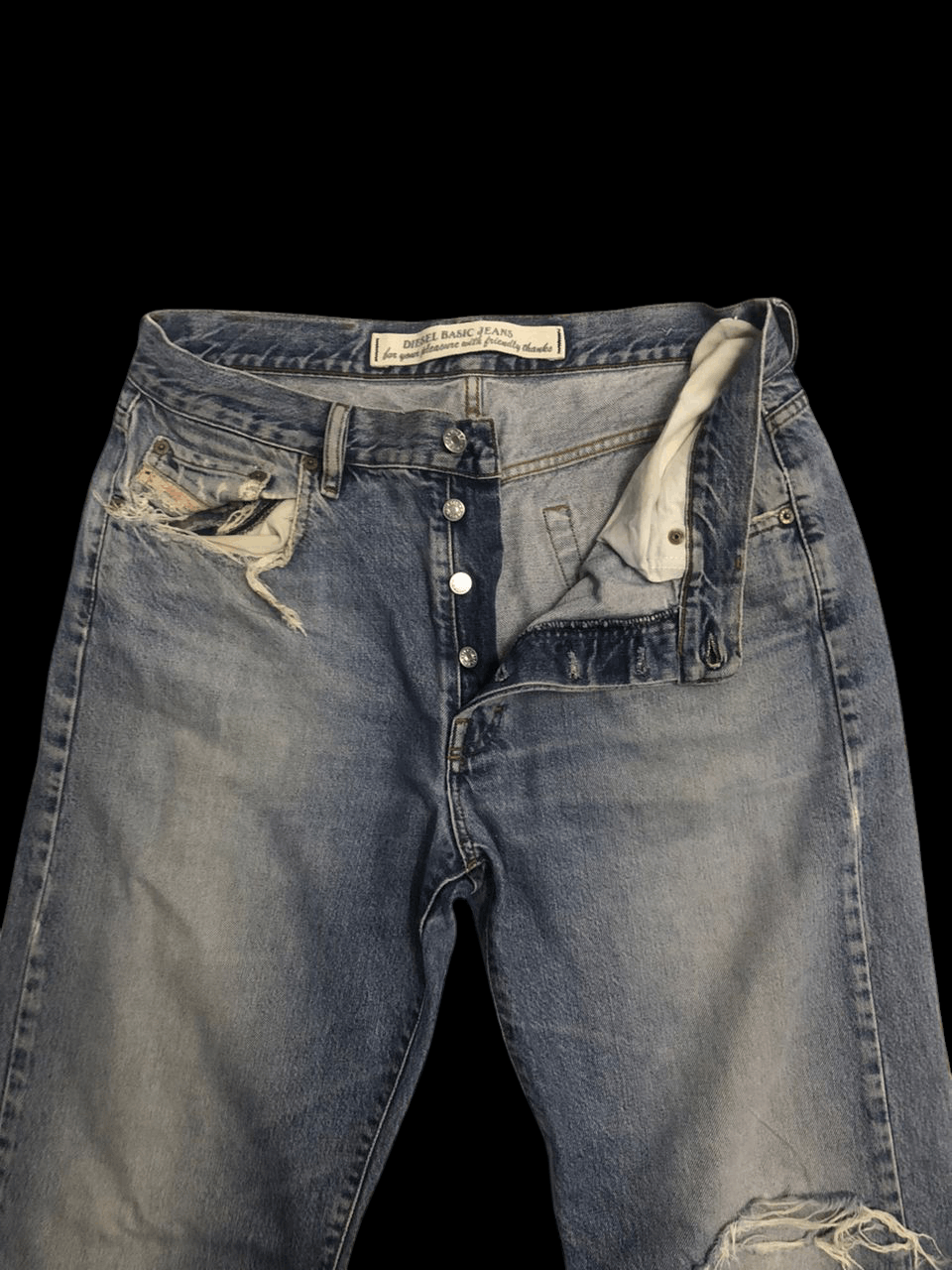 Diesel Vintage Diesel distressed Denim Pants Size US 33 - 5 Thumbnail
