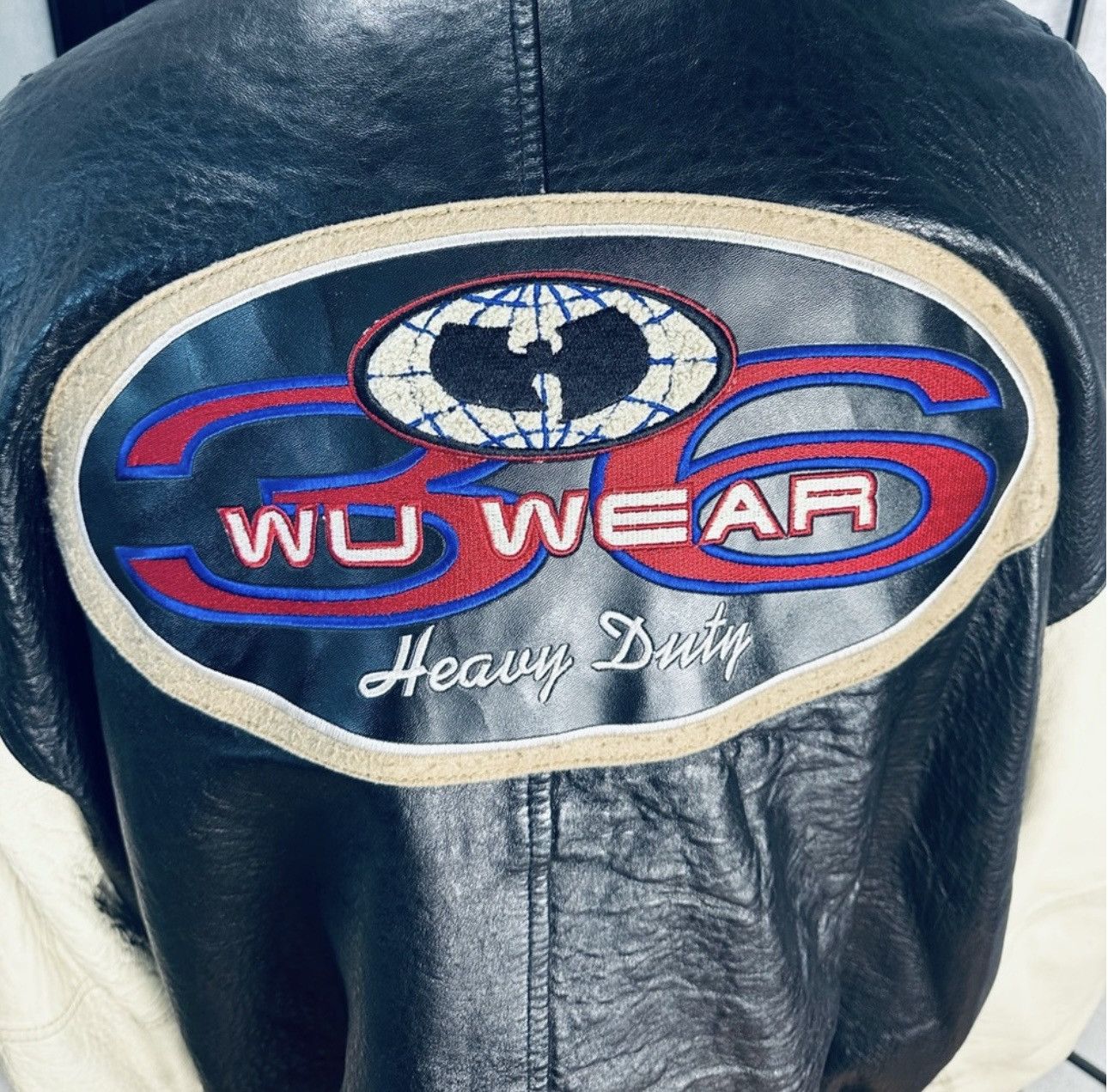 Wu-Tang Clan Wu-Wear USA Authentic Original Leather Vintage 90s Jacket Size US XL / EU 56 / 4 - 9 Thumbnail