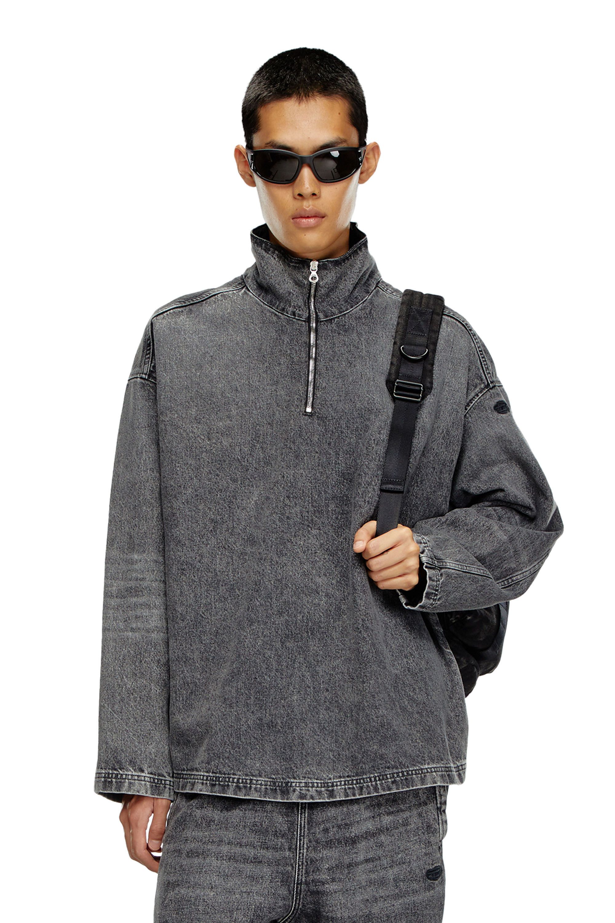 Diesel Diesel d-flow-plus-s Denim Long Sleeve Half Zip Size US M / EU 48-50 / 2 - 1 Thumbnail