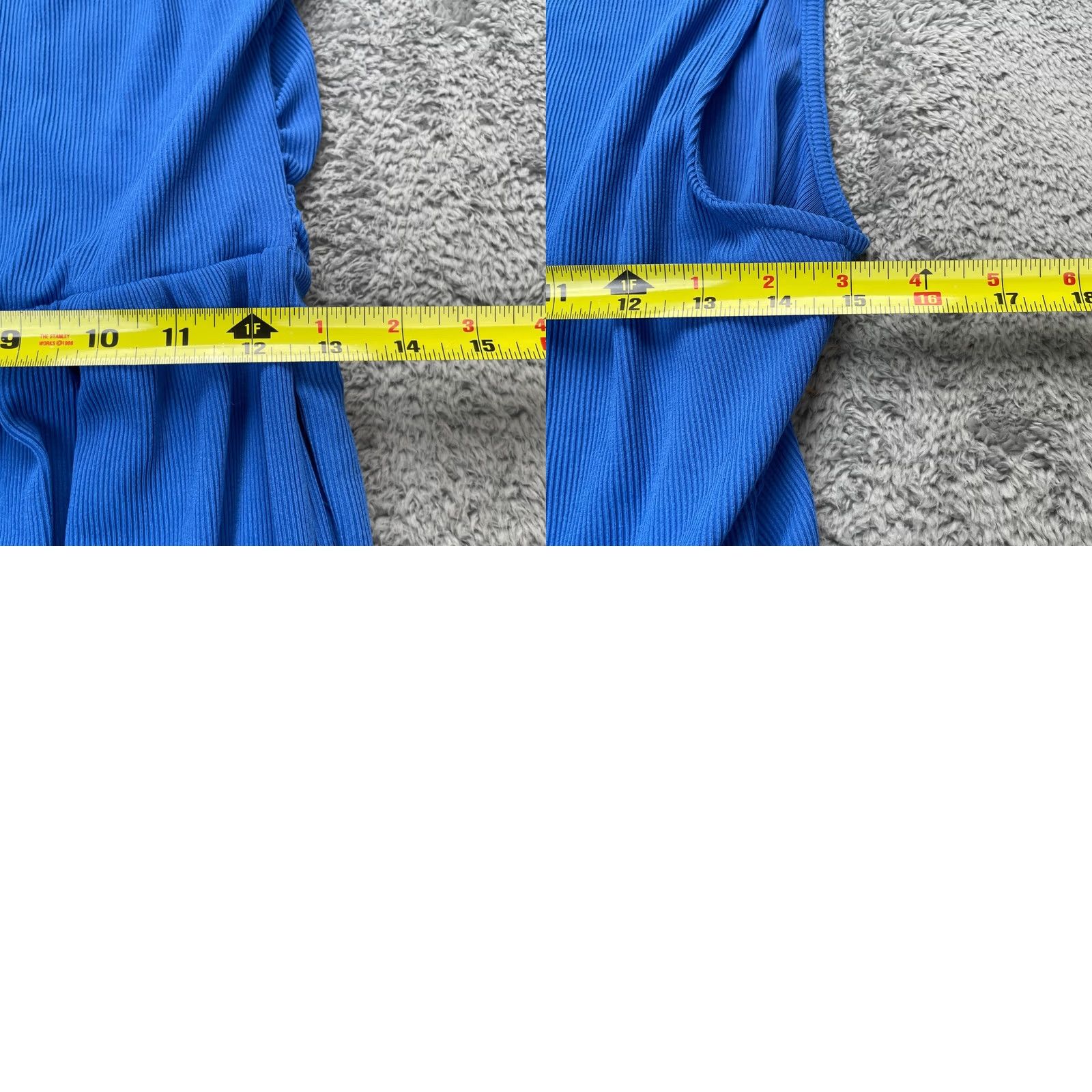 Vintage PrettyGarden Jumpsuit Womens XL Blue One-Piece Wide Leg Back Zip Size 40" / US 18 - 9 Thumbnail