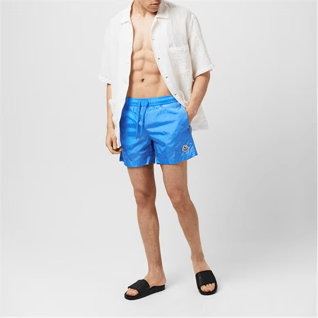 Moncler Logo Swim Shorts Size US 44 / EU 60 - 4 Thumbnail