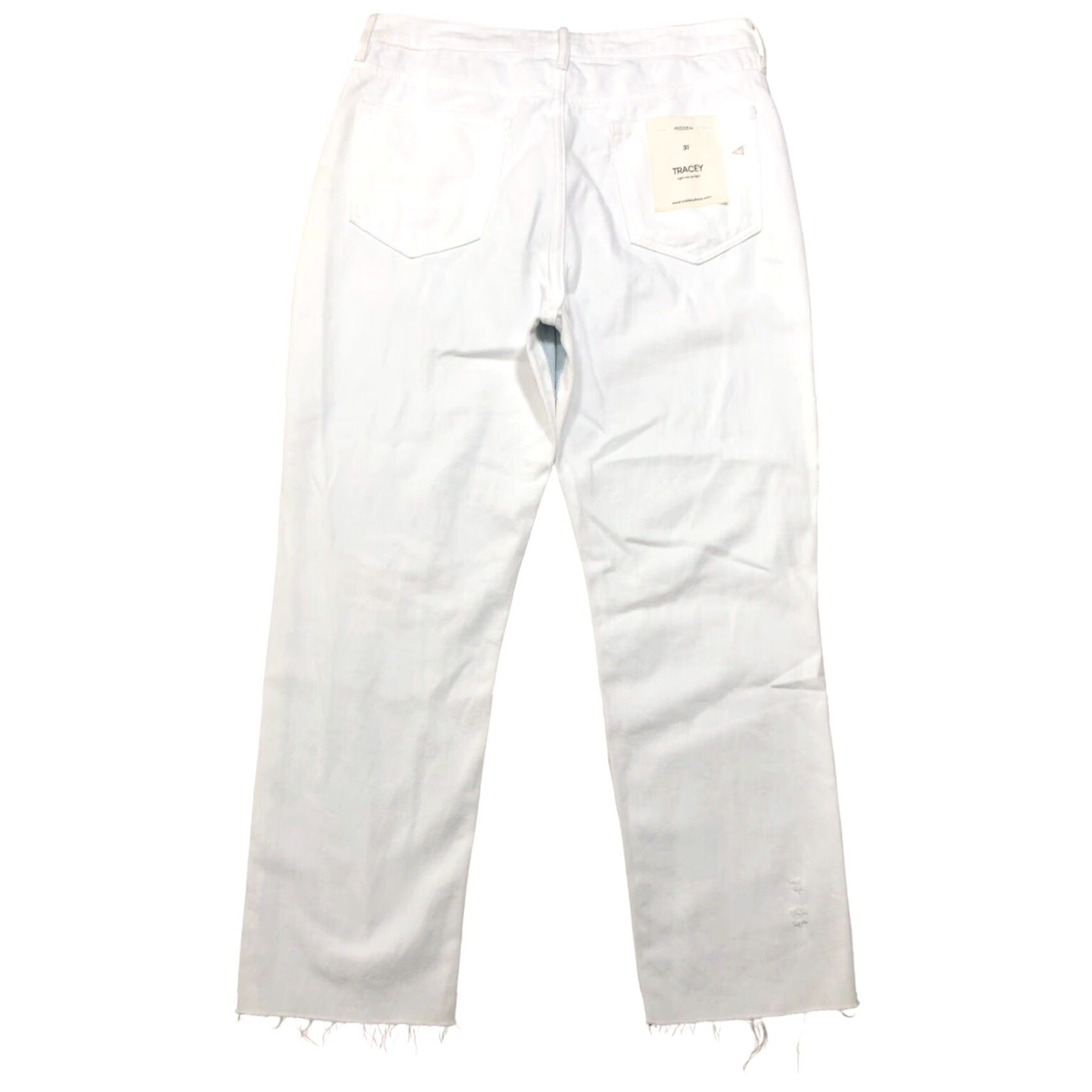 Vintage NWT Hidden Tracey Jeans Womens 31 Straight 90s Bohemian Retro Distressed Blue/White 5-Pocket Denim Size 24" / US 00 / IT 34 - 2 Thumbnail