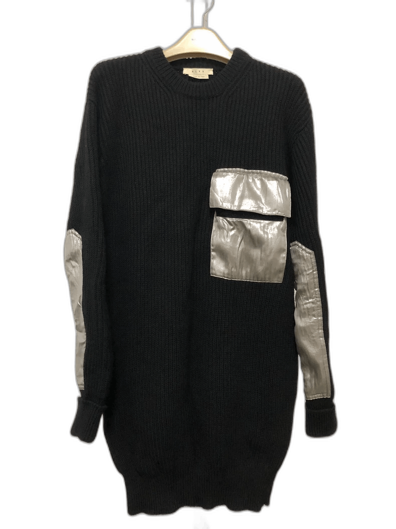 1017 ALYX 9SM ALYX Black Sweater with Silver Detail Size US S / EU 44-46 / 1 - 1 Thumbnail