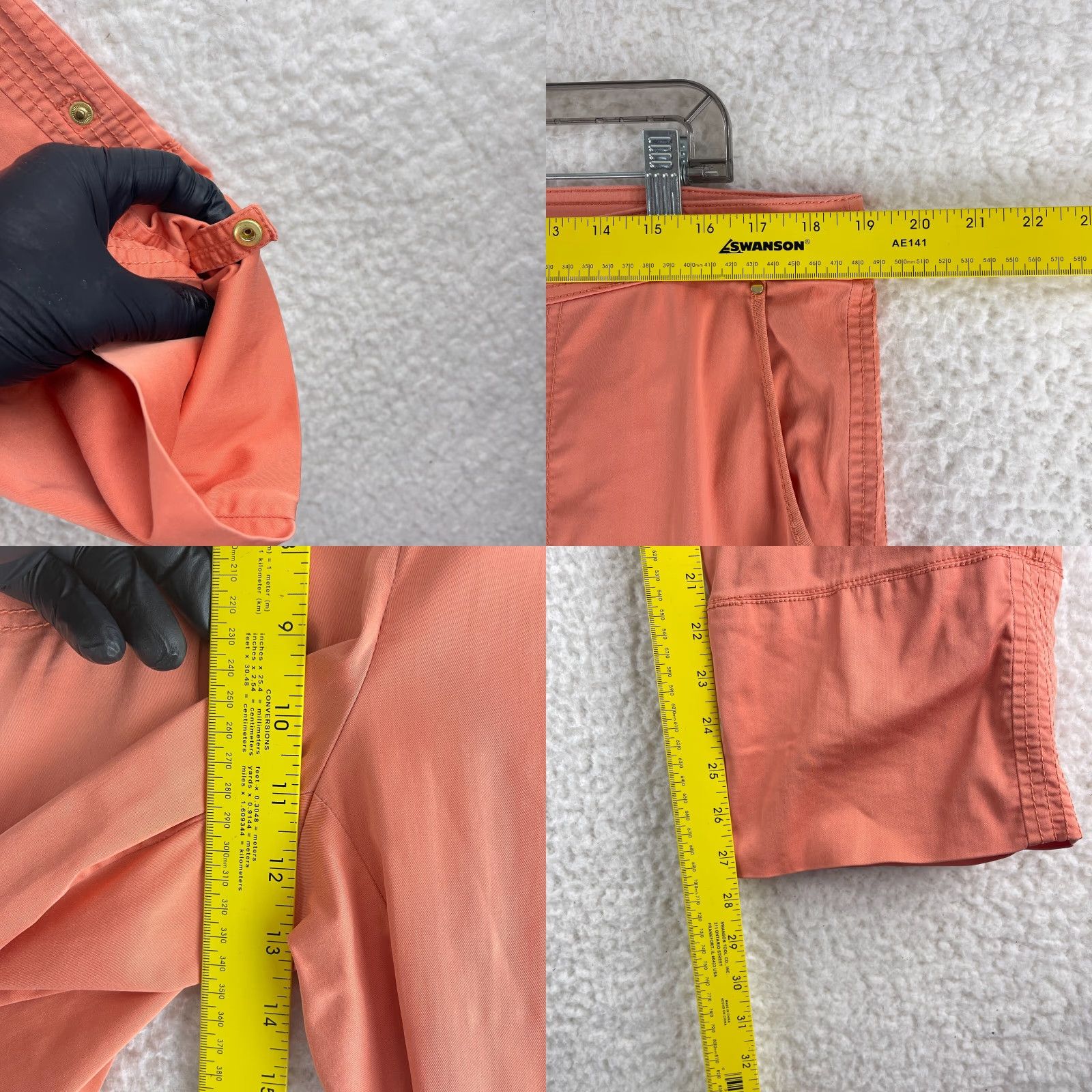 Vintage Zenergy by Chico's Pants Womens Large Coral Straight Leg High Rise Casual Size 36" / US 14 / IT 50 - 8 Thumbnail