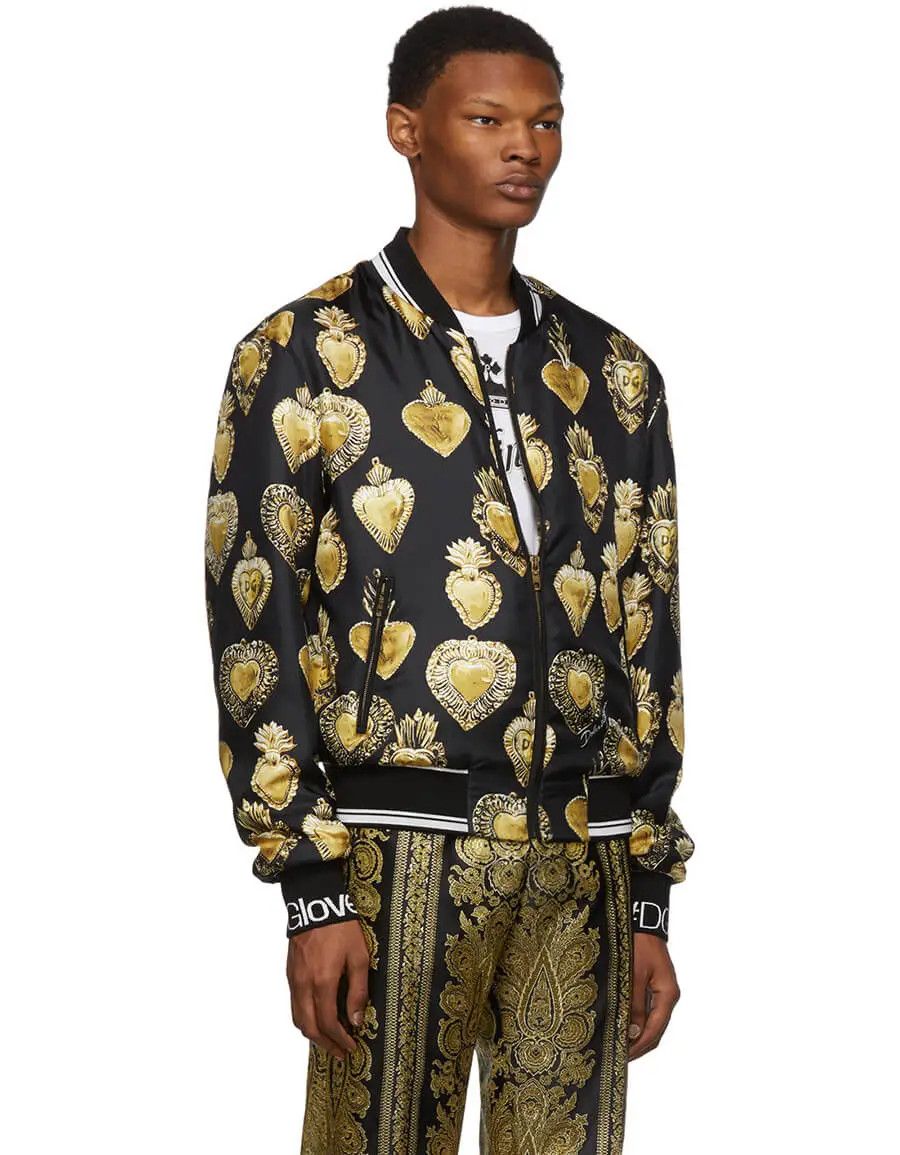 Dolce & Gabbana o1y0125 Bomber Jacket in Multicolor Size US XL / EU 56 / 4 - 2 Thumbnail