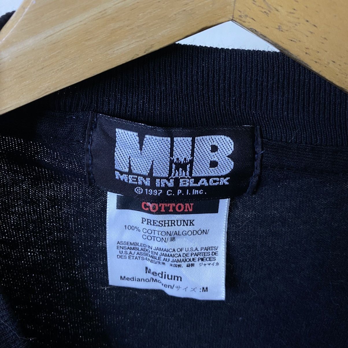Vintage 1990s Men In Black MIB Will Smith Movie Promo T Shirt Size US M / EU 48-50 / 2 - 3 Thumbnail