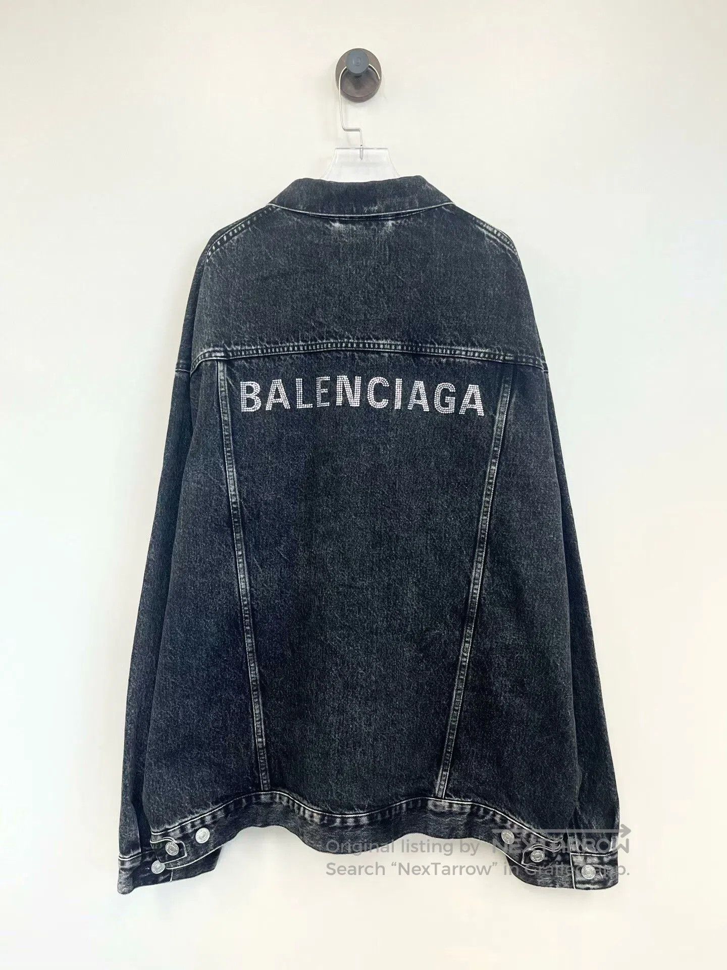 Balenciaga Balenciaga Black and Gray Denim Jacket. Size US S / EU 44-46 / 1 - 2 Thumbnail