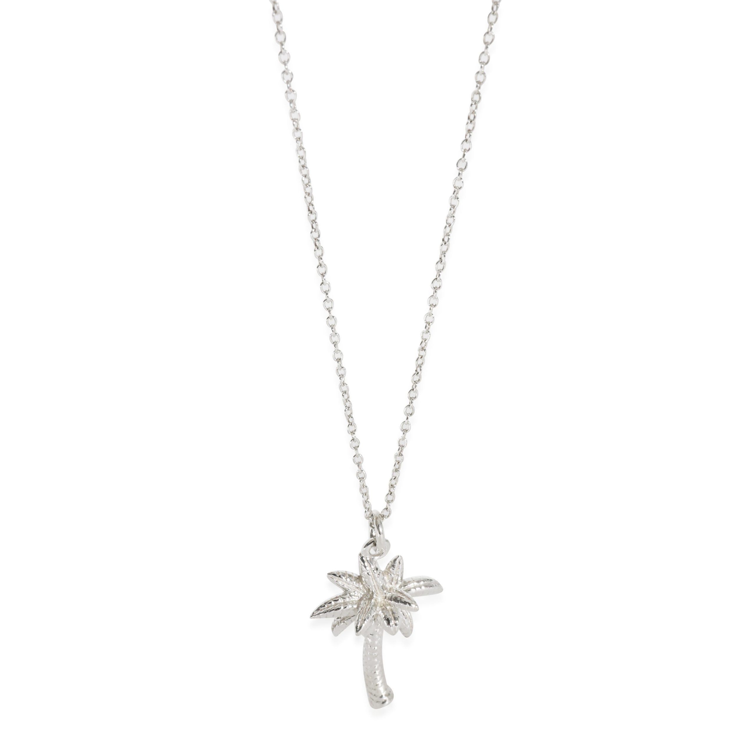 image of Tiffany Co Tiffany & Co. Palm Tree Necklace In Sterling Silver, Women's